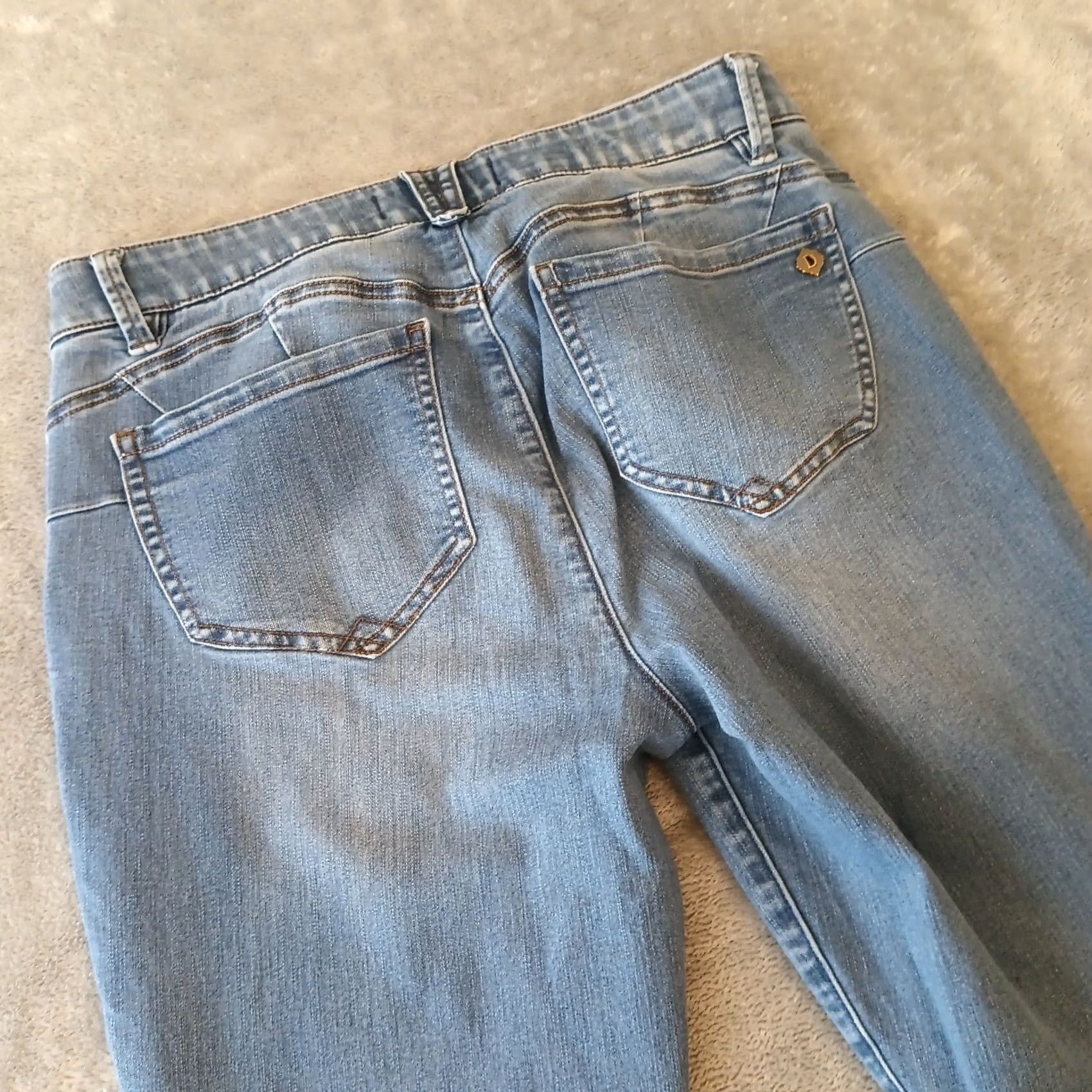 Vintage Democracy Absolution Ankle Jeans Womens Size 10 Blue Light Wash Stretch 31x28 Jeans 5-Pocket Womens Mens no, repeating not allowed Size 32" / US 10 / IT 46 - 7 Thumbnail
