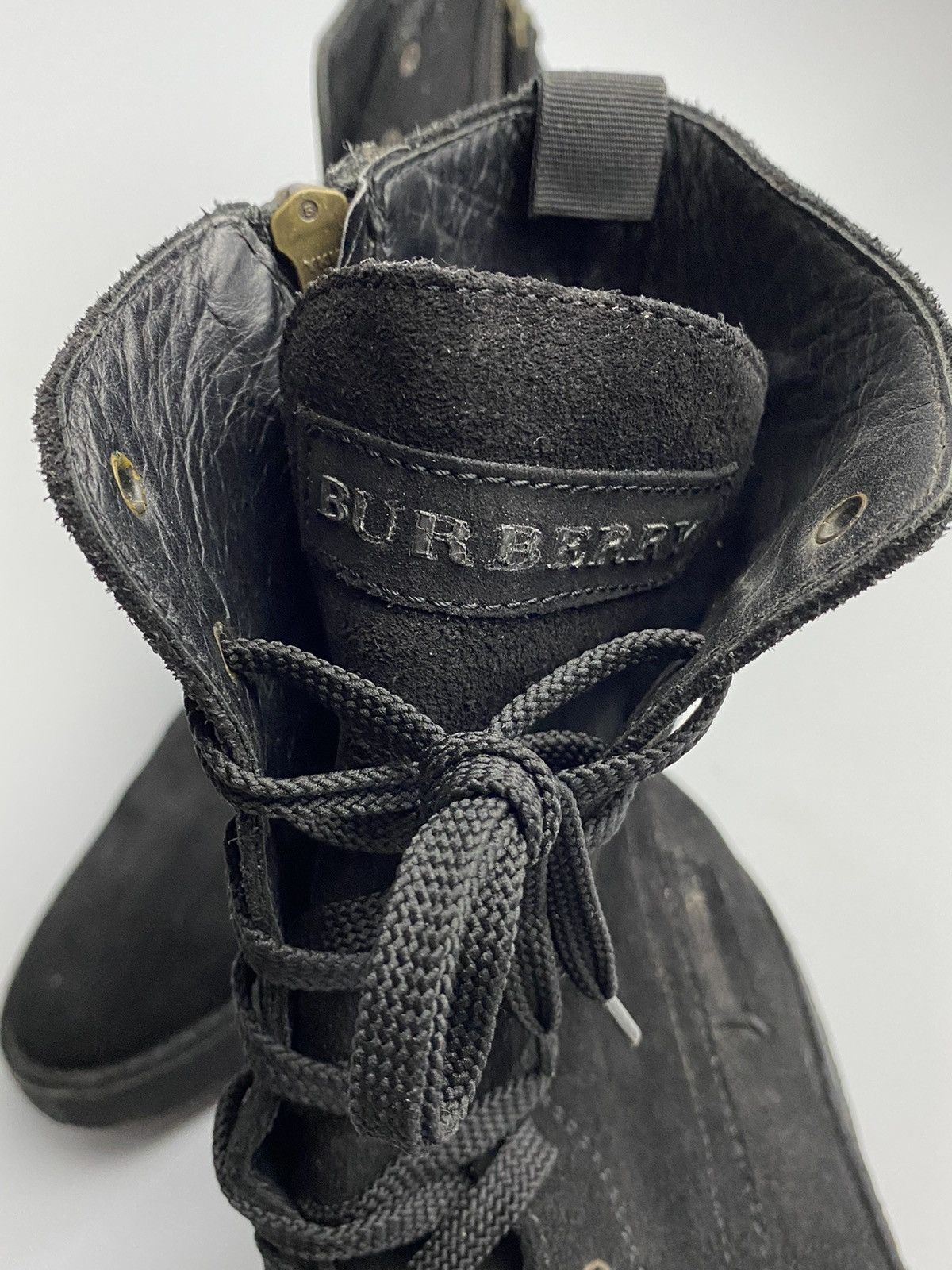 Burberry Burberry Black Suede Combat Boots Size US 10 / EU 43 - 8 Thumbnail