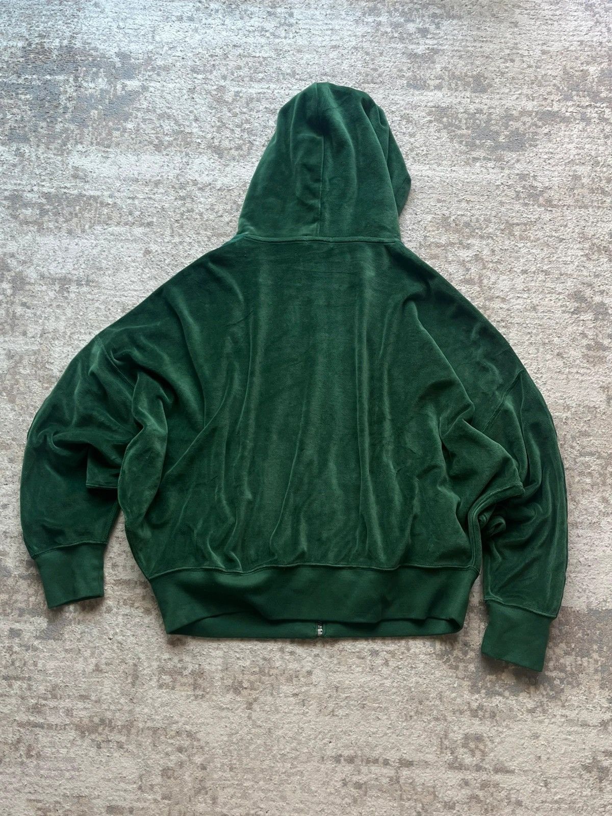 Polo Ralph Lauren Polo Ralph Lauren Zip Hoodie Sz L Velour Cotton Dark Green Size L / US 10 / IT 46 - 15 Thumbnail