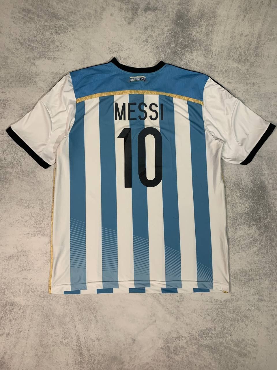 Pre-owned Adidas X Soccer Jersey Adidas & Argentina Messi Bootleg 10 Vintage Soccer Jersey In White