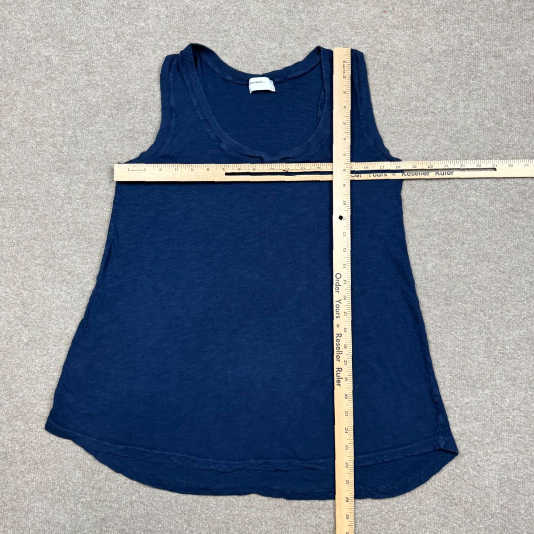 Vintage USA Tank Top Womens L Blue Sleeveless Lightweight Casual Shirt Size L / US 10 / IT 46 - 6 Thumbnail
