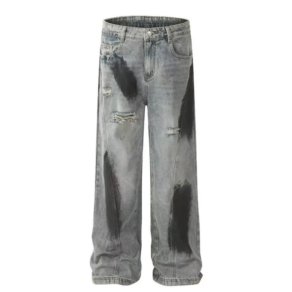 Japanese Brand American Graffiti Jeans High Street Vintage Ripped Size US 30 / EU 46 - 5 Thumbnail