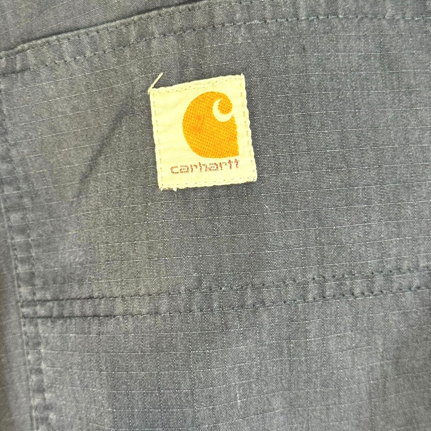 Carhartt VINTAGE_none Carhartt Carpenter Pants Mens 34x29 Navy Ripstop Relaxed Fit Workwear Size US 34 / EU 50 - 4 Thumbnail