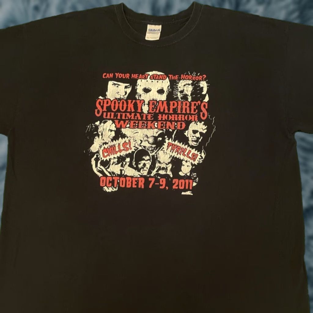 Vintage VINTAGE 90s Y2K Horror Convention Freddy Jason Pinhead 2011 VTG Shirt Mens XXL Size US XXL / EU 58 / 5 - 1 Thumbnail