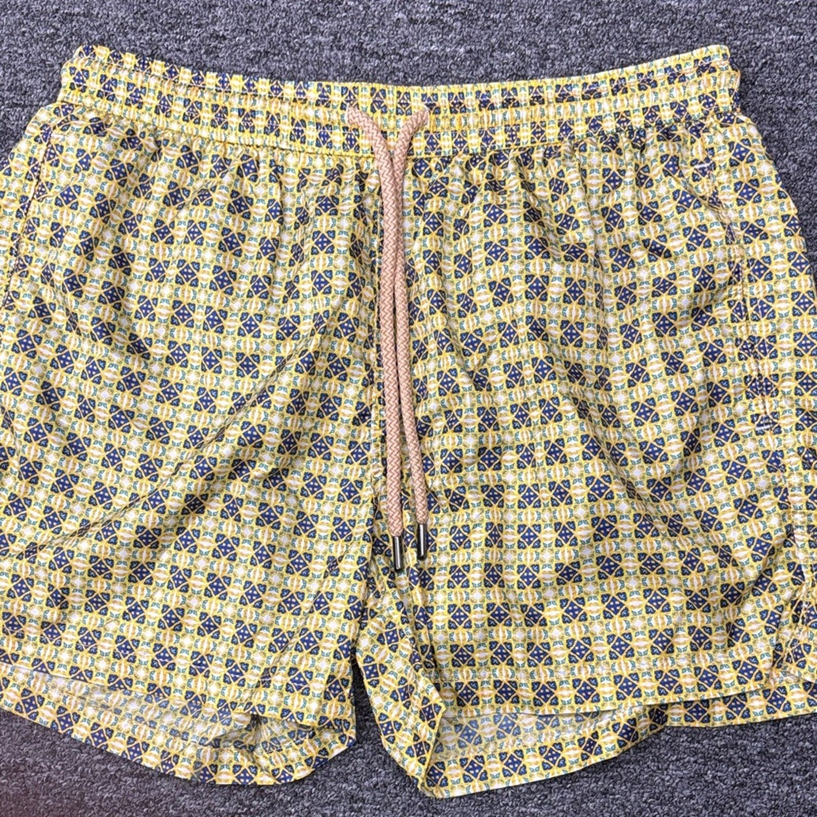 Other NWT Fefe Stylish Yellow and Blue Swim Trunks Size XL Size US 40 / EU 56 - 1 Thumbnail
