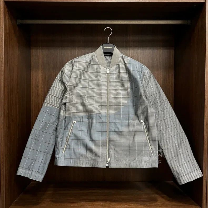 Hermes Hermes Blue and grey check pilot jacket Size US S / EU 44-46 / 1 - 1 Thumbnail