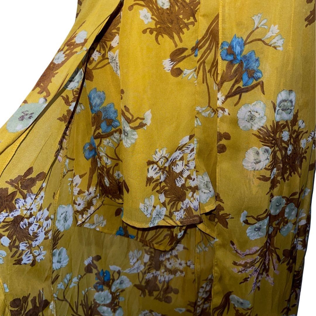 Other Essue Halter Floral Romper Maxi Dress Slit Large Boho Chic Size L / US 10 / IT 46 - 3 Thumbnail
