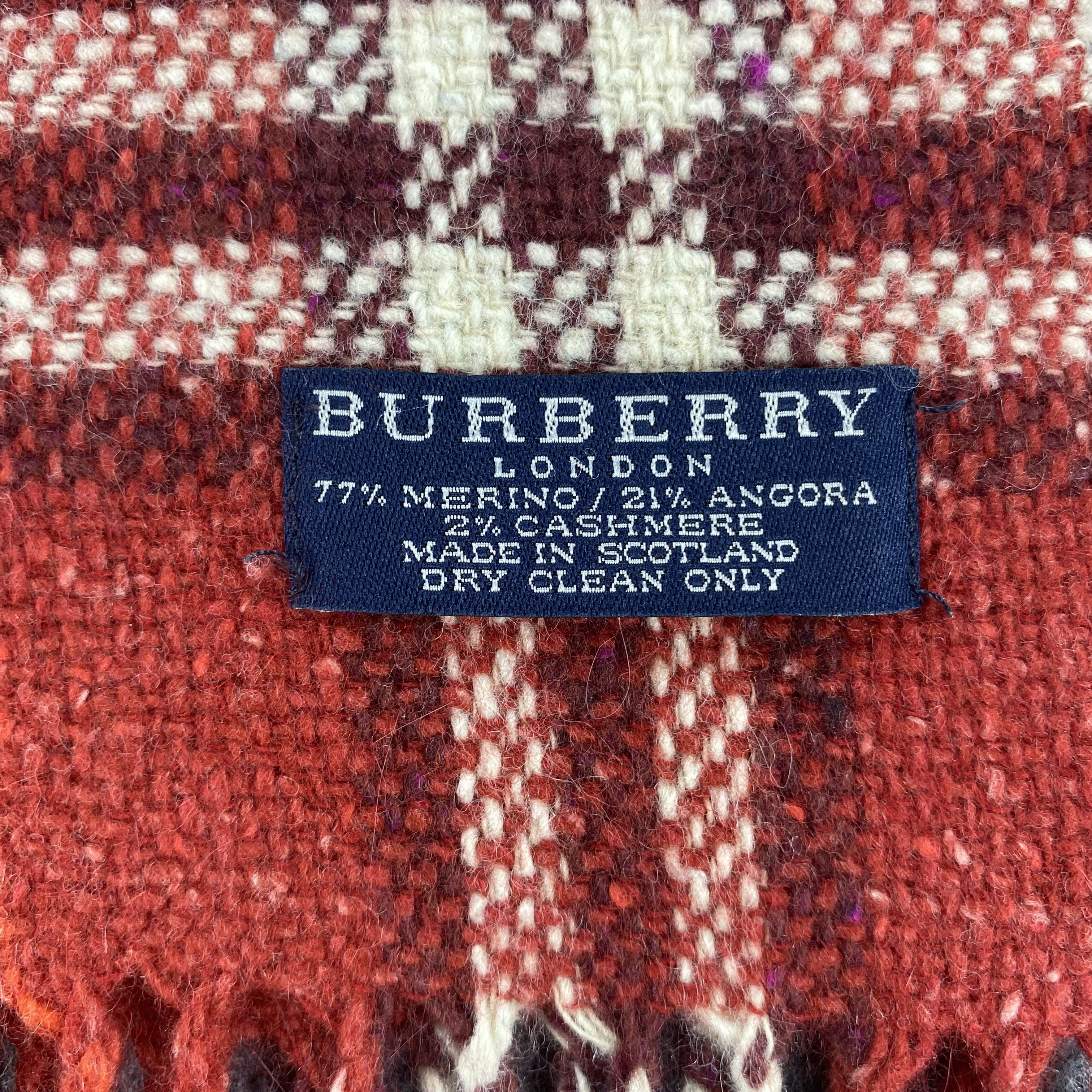 Burberry × Vintage GF10670 Burberry Scarf Neck Wear Muffler Nova Check Size ONE SIZE - 2 Thumbnail