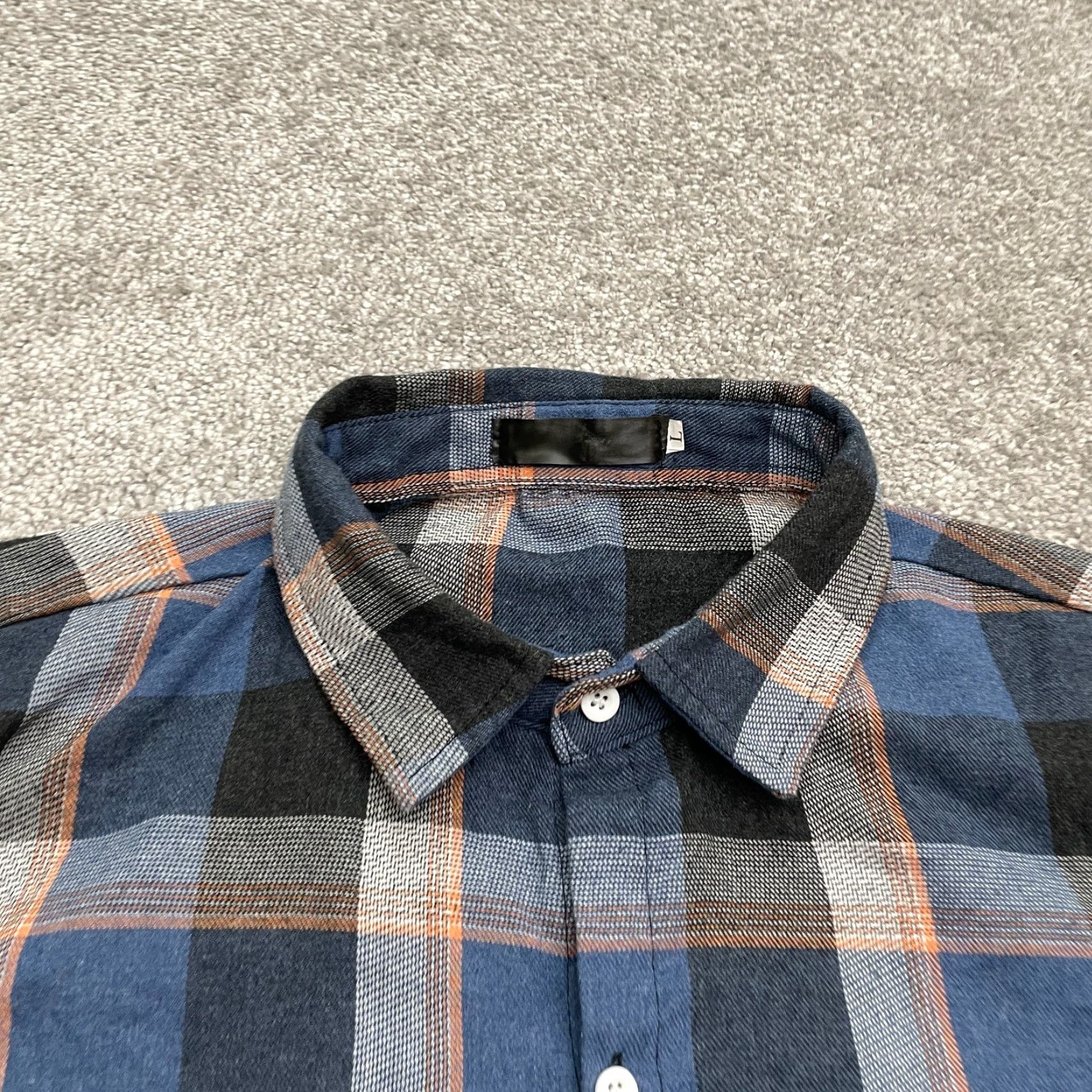 Vintage Unbranded Flannel Shirt Mens Large Blue Plaid Long Sleeve Button Down Casual Top Size US L / EU 52-54 / 3 - 3 Thumbnail