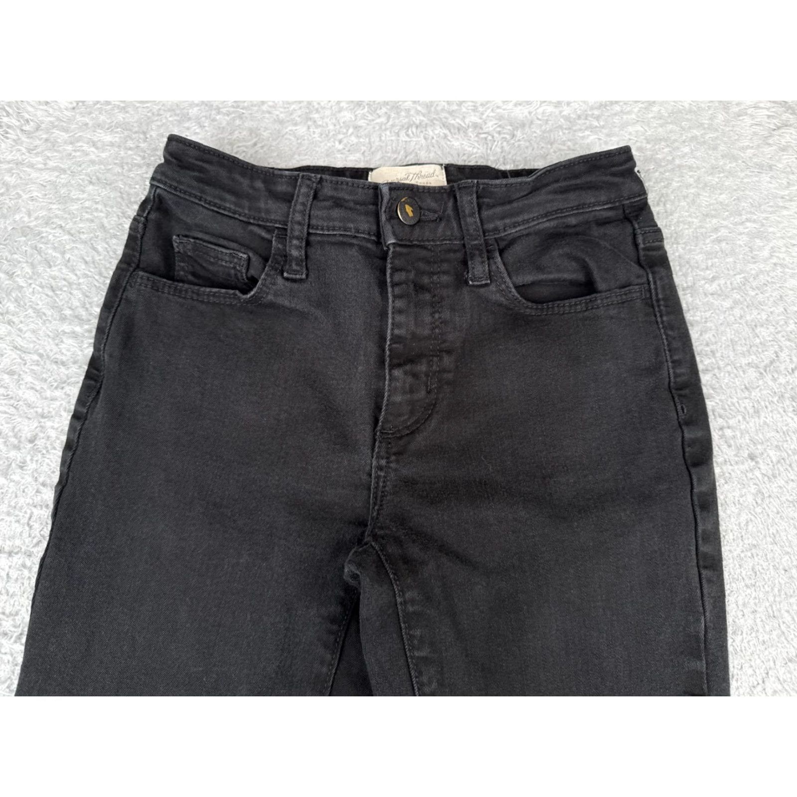 Vintage Universal Thread Jeans Women 00 Black Denim Bootcut Jeans Mid Rise 5-Pocket Cotton Cotton 24x29 Black Women Jeans 00 Regular Size 24" / US 00 / IT 34 - 4 Thumbnail