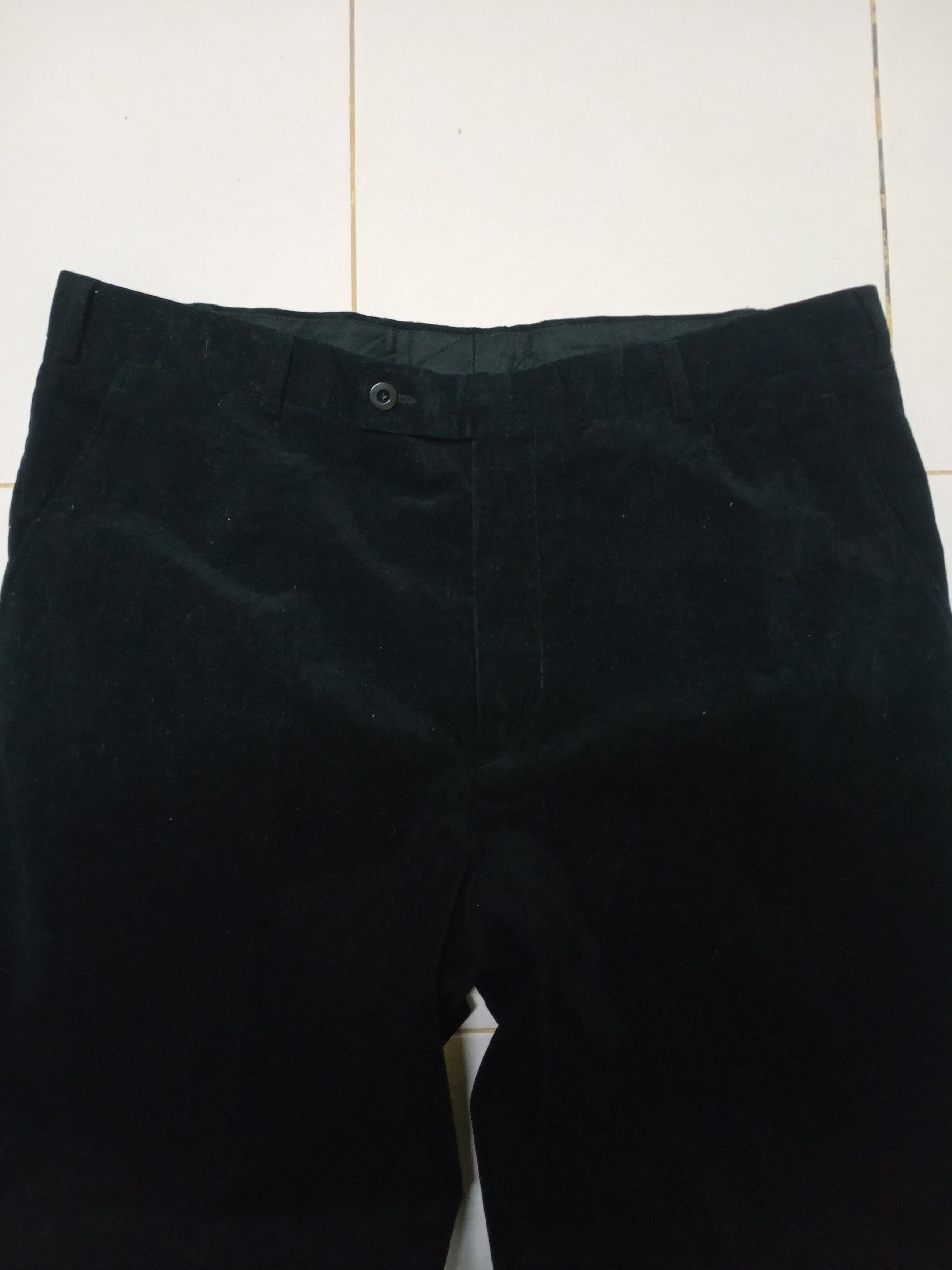 Ermenegildo Zegna Ermenegildo Zegna Soft Corduroy Black Pants Size US 37 - 5 Thumbnail