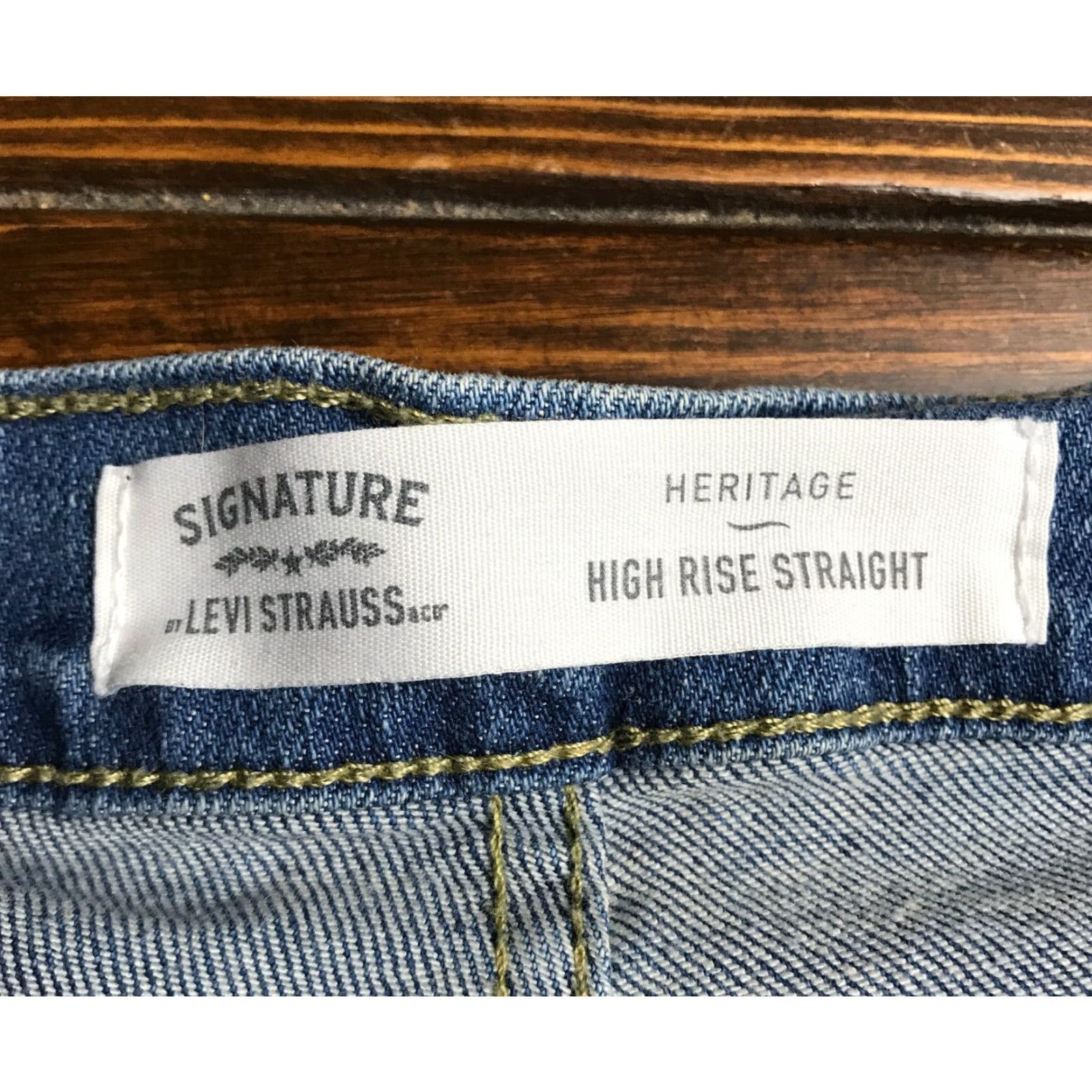 Levi's Levi's Jeans Women 16 High Rise Straight Heritage Distressed Blue Denim Womens Size 38" / US 16 / IT 52 - 7 Thumbnail