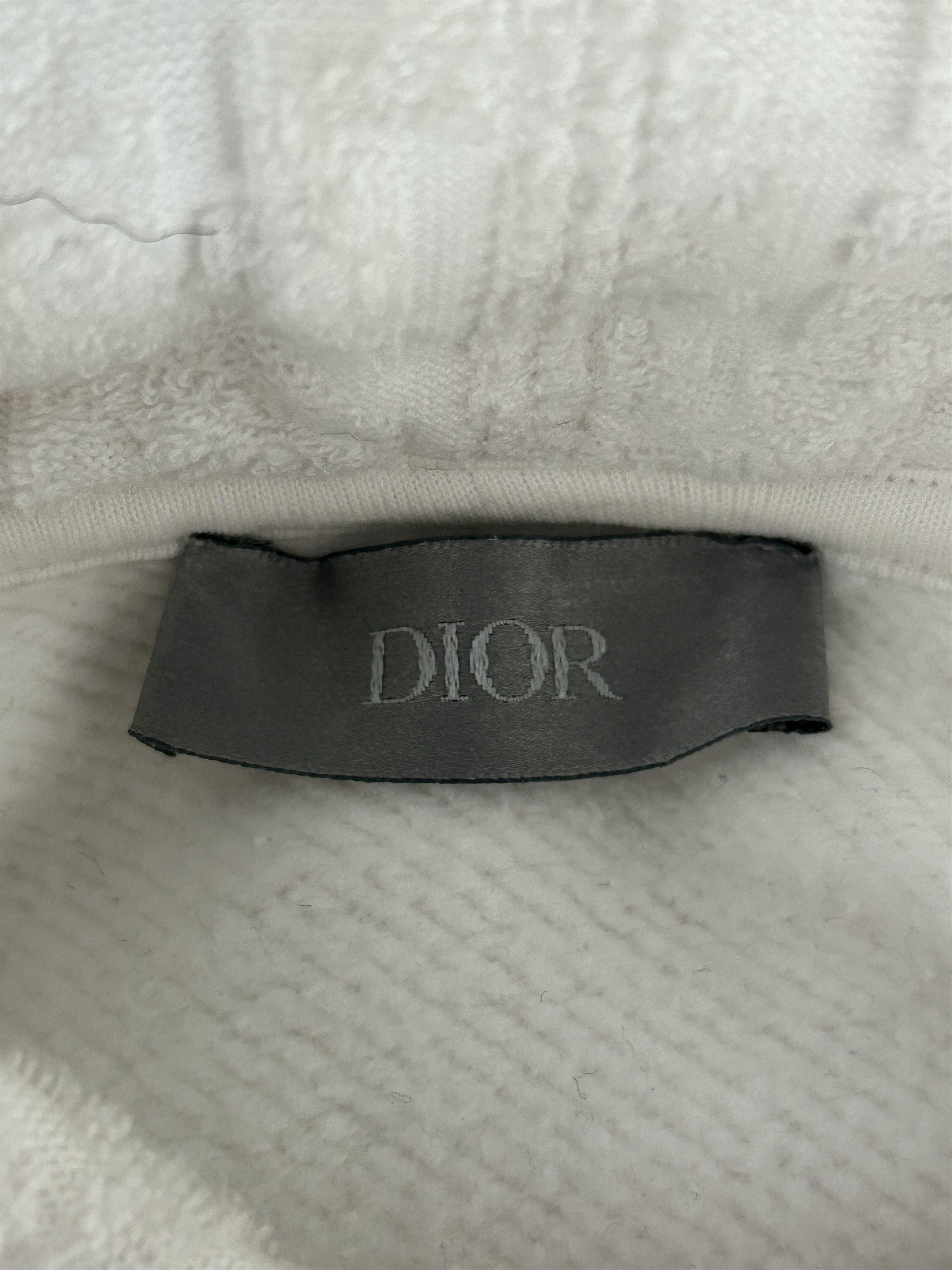 Dior Dior White Oblique Towel Hoodie Size US M / EU 48-50 / 2 - 3 Thumbnail