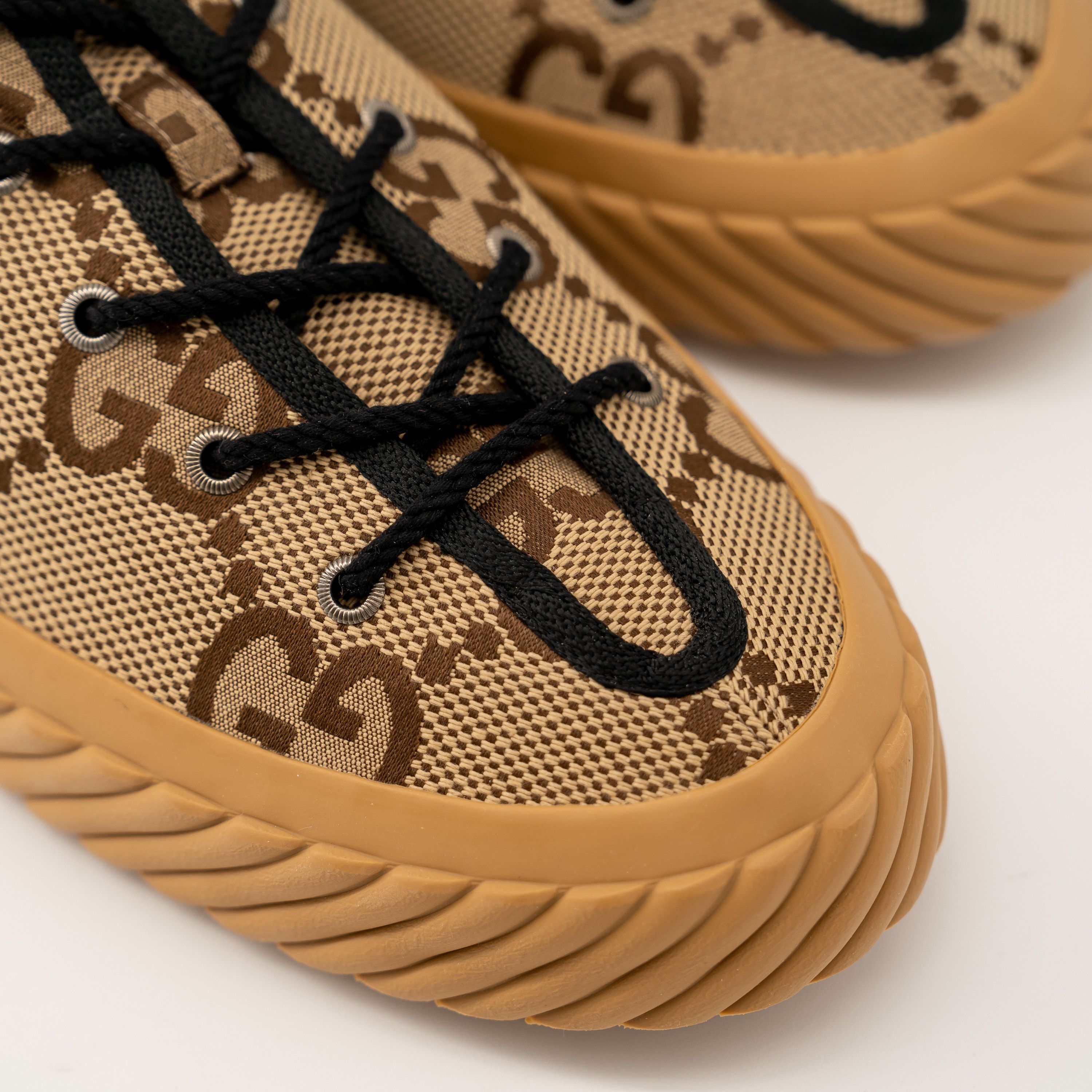 Gucci 13G 13.5 US Gucci Maxi GG Low Canvas Sneakers Beige Brown Size US 13 / EU 46 - 7 Thumbnail