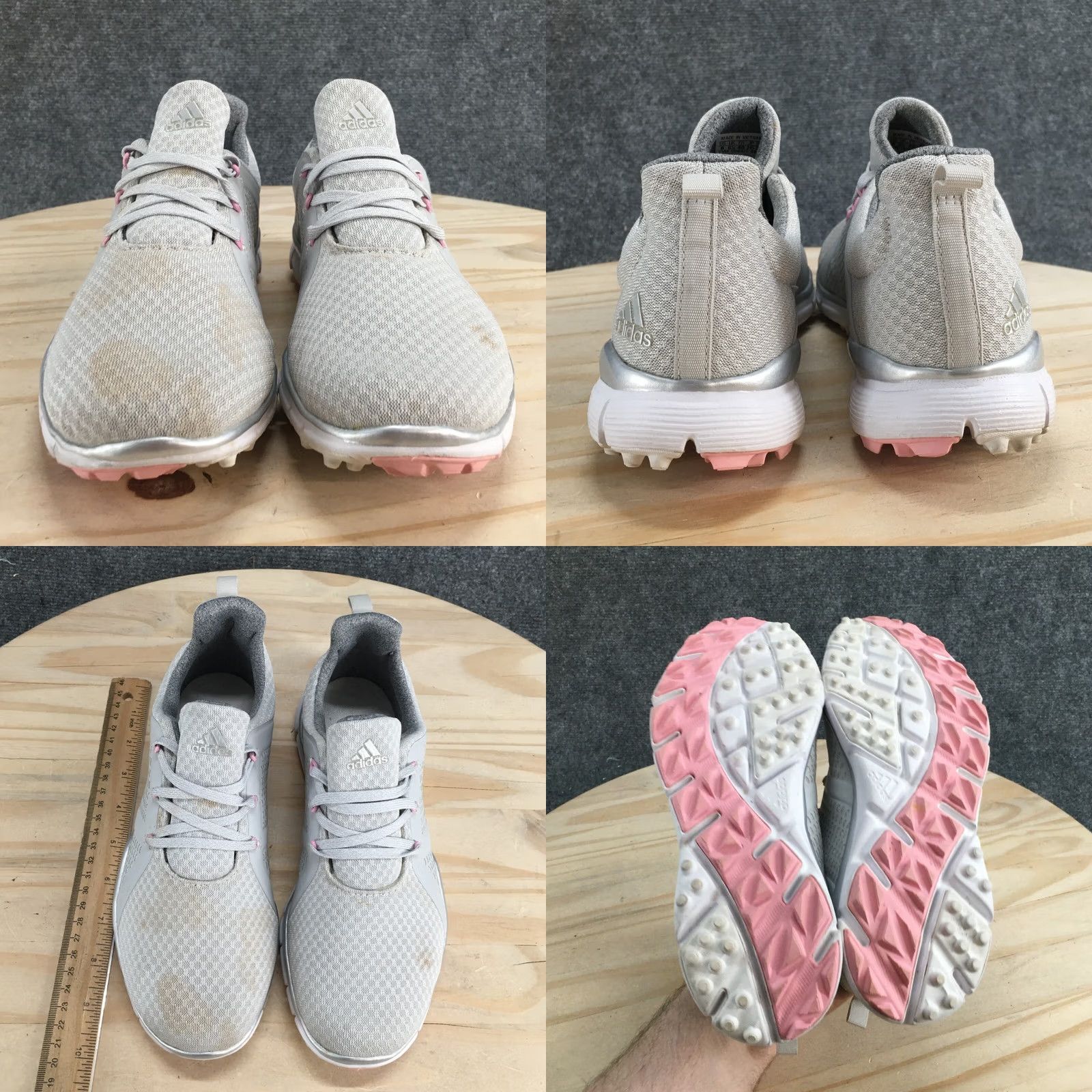 Adidas Adidas Sneaker Womens 8 Gray Climacool Cage Athletic Golf Laced Up Casual G26627 Size US 8 / IT 38 - 8 Thumbnail
