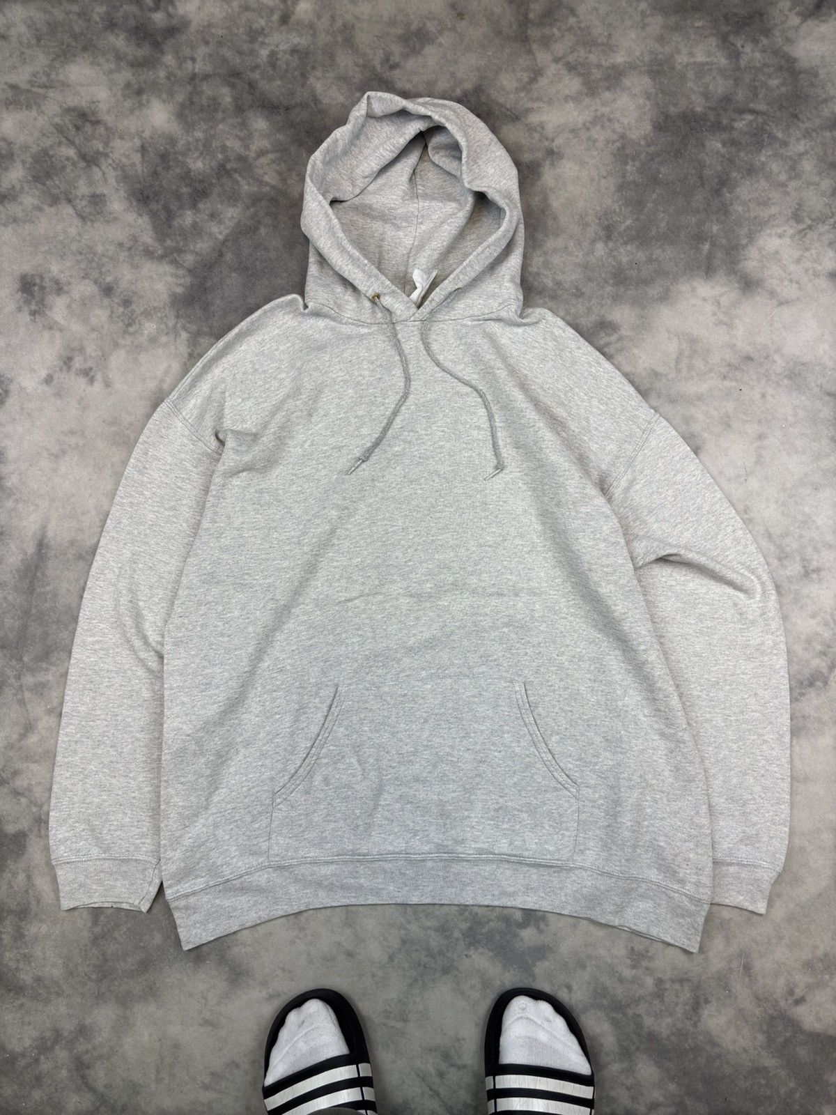 Vintage 2000’s Vintage FOTL Blank Boxy Hoodie Oversize Grey 90s rap Size US XL / EU 56 / 4 - 1 Thumbnail