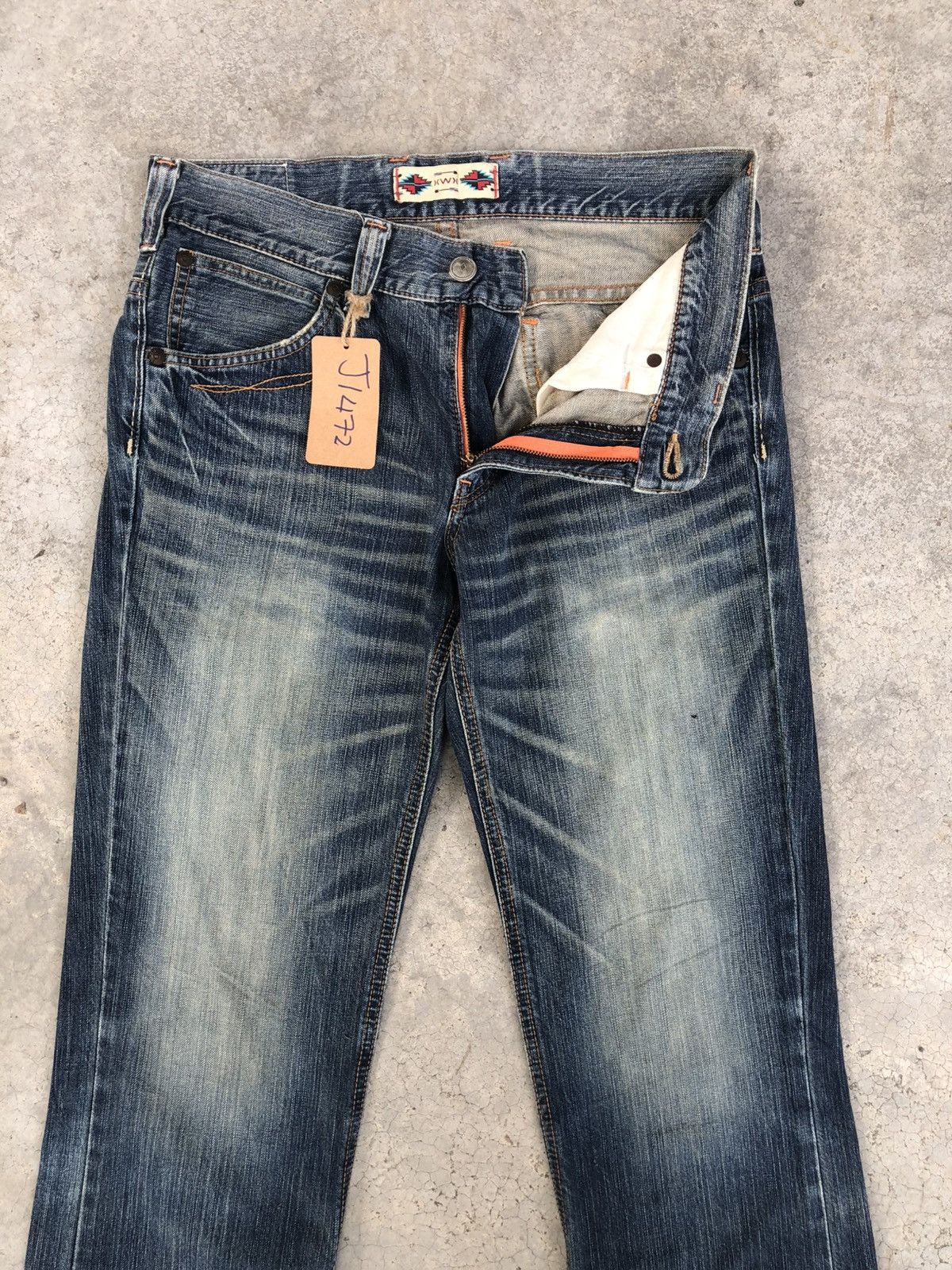 Who Decides War Japanese Edwin Navajo Flared Jeans Bootcut Distressed Size US 33 - 3 Thumbnail