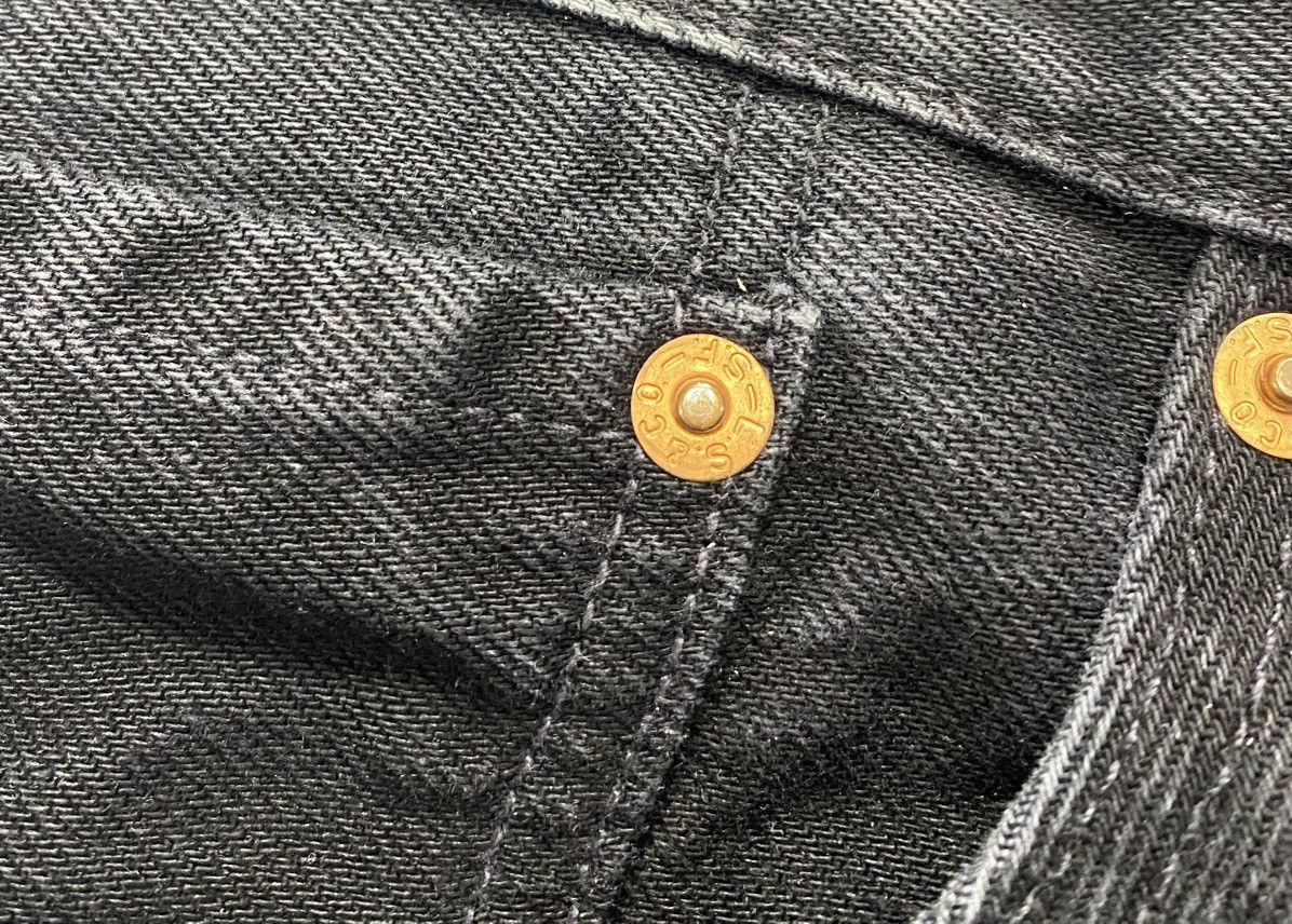 DENIM TEARS × Levi's Denim Tears x Levi’s 501 Straight Leg Black Denim Jeans Size US 31 - 5 Thumbnail