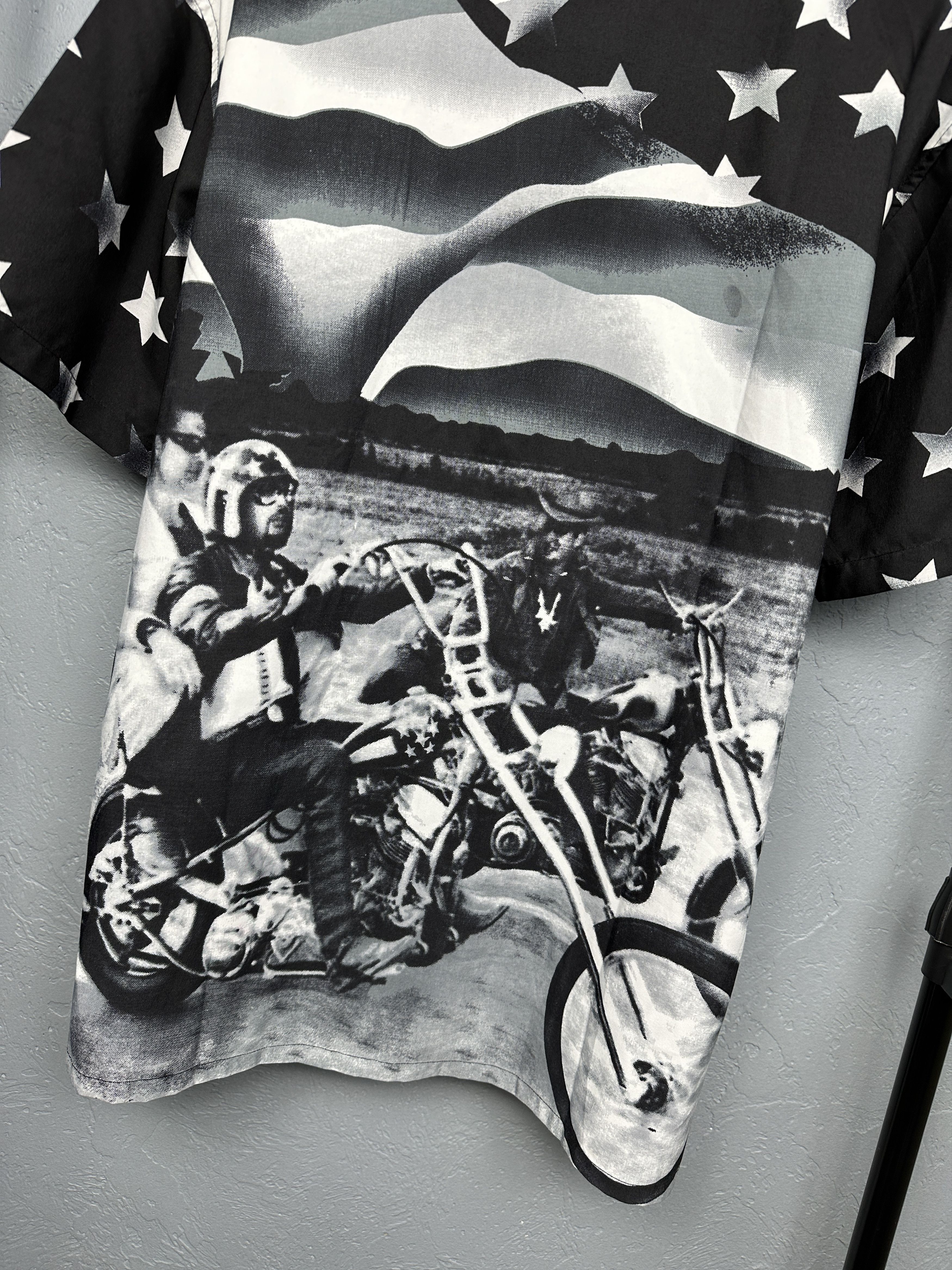 Vintage Hawaiian Shirt Bikers Print Harley Davidson Size US M / EU 48-50 / 2 - 7 Thumbnail