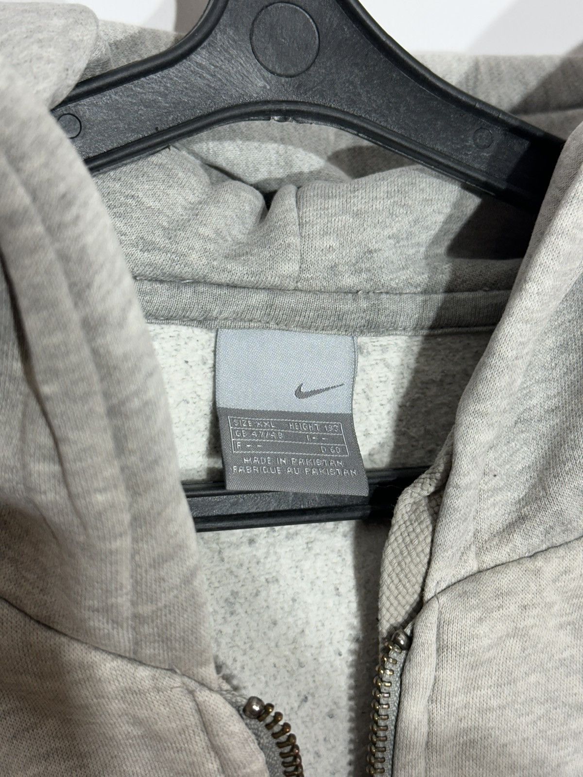 Nike Vintage Nike Silver Tag Grey Zip-Up Hoodie Size US XXL / EU 58 / 5 - 4 Thumbnail