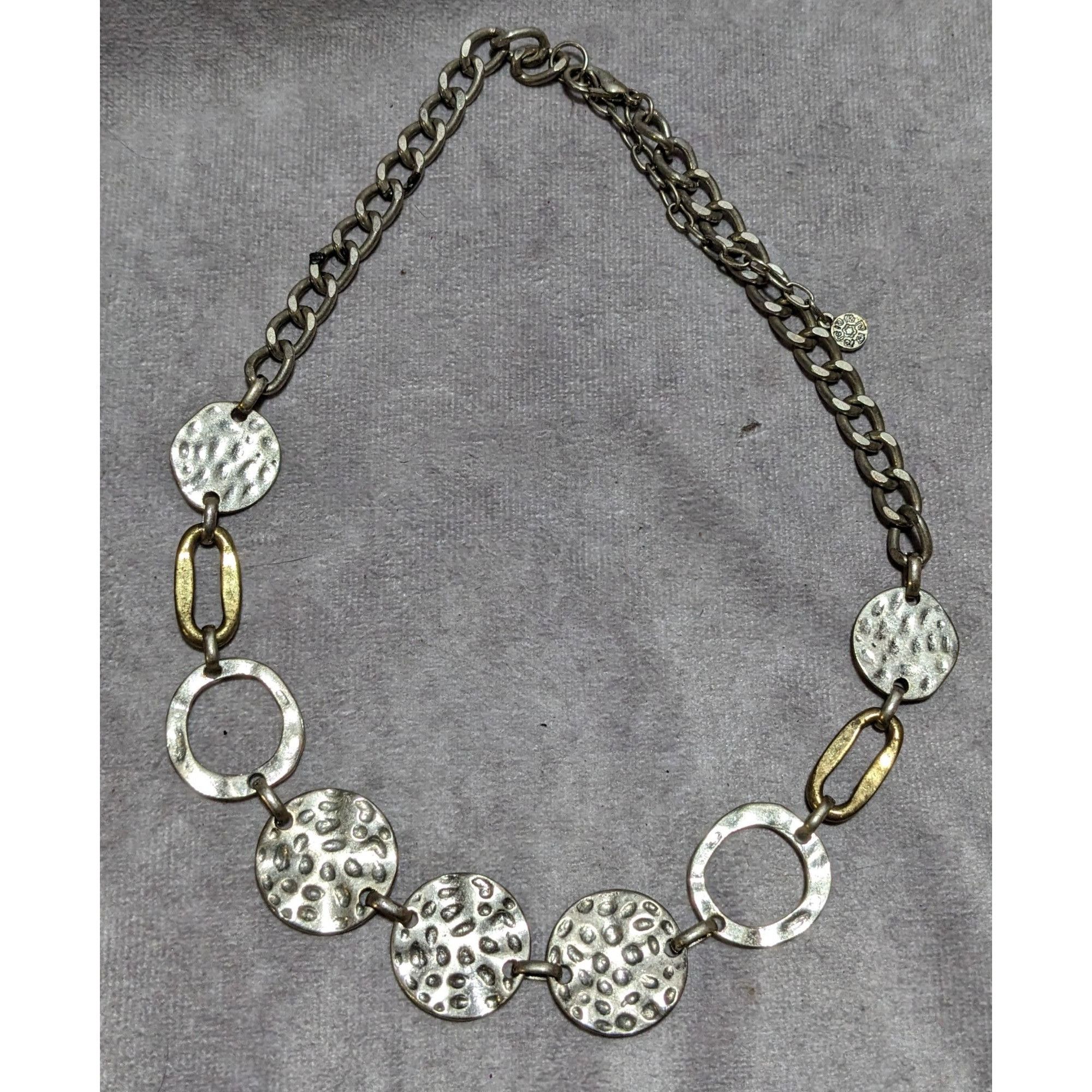 Other Ruby Rd. Brutalist Hammered Disc Necklace Size ONE SIZE - 6 Thumbnail