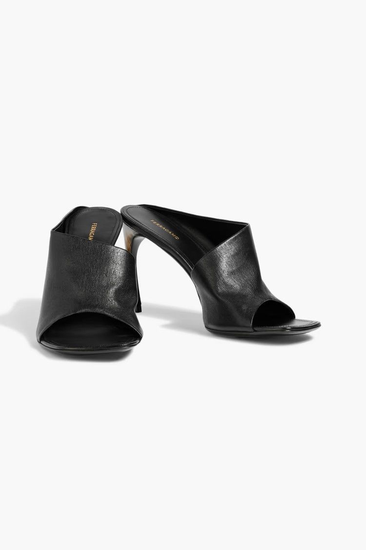 Salvatore Ferragamo o1y0426 Mules in Black Size US 4.5 / IT 34.5 - 3 Thumbnail