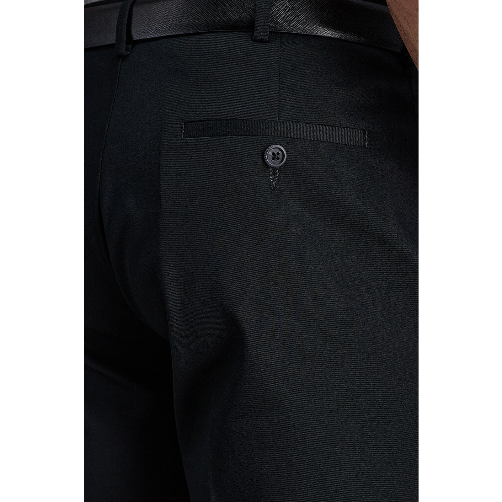 Haggar Haggar Men's Black No Iron Classic Pleat Pants Size 36W 32L Size US 36 / EU 52 - 4 Thumbnail