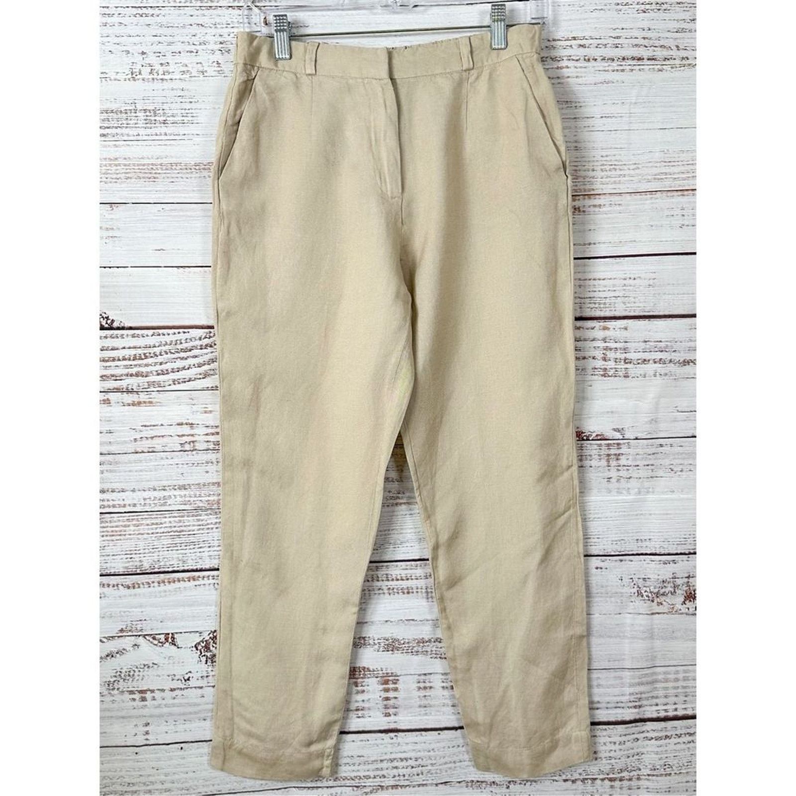 & Other Stories & Other Stories Paris Atelier Casual Pants Cream Size 6 Size 28" / US 6 / IT 42 - 4 Thumbnail