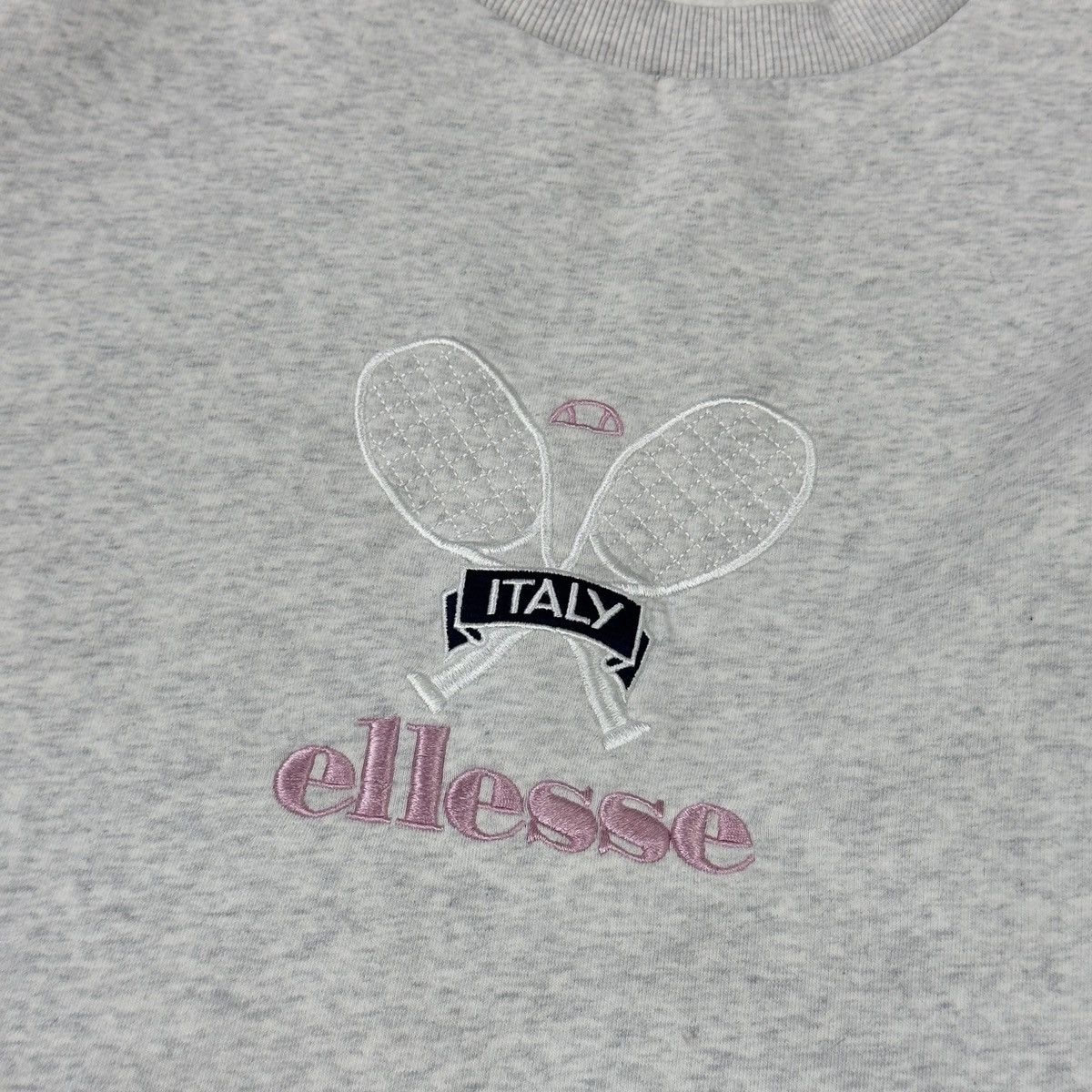 Ellesse Ellesse 90s Tennis Sweatshirt Vintage Big Embroidered Logo Size US XL / EU 56 / 4 - 4 Thumbnail