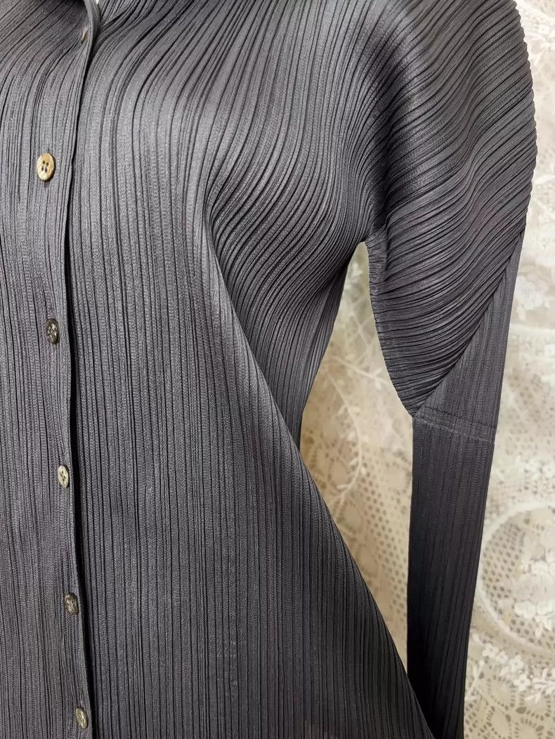 Issey Miyake issey miyake size:3 Grey pleated cardigan Size XXS / US 00 / IT 34 - 4 Thumbnail