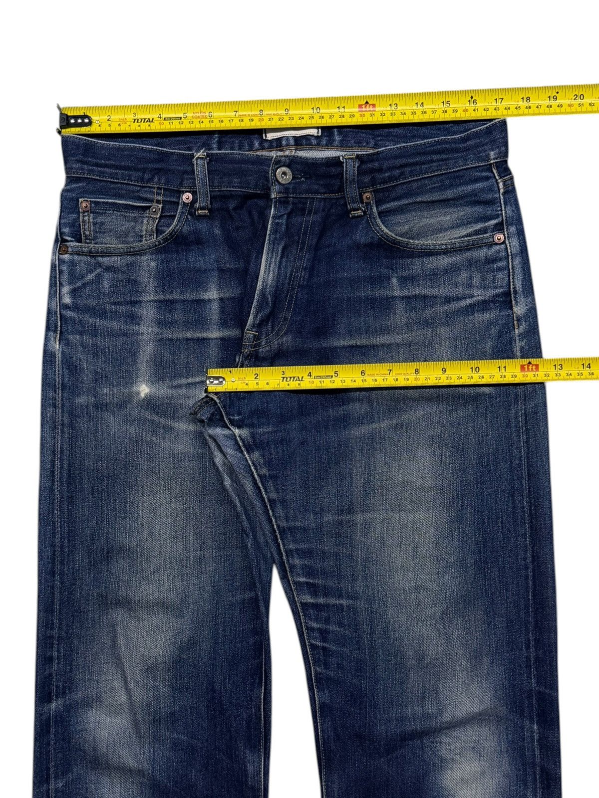Uniqlo Vintage Uniqlo Japan Selvedge Denim Jeans | Vintage Fade W34 Size US 34 / EU 50 - 19 Thumbnail