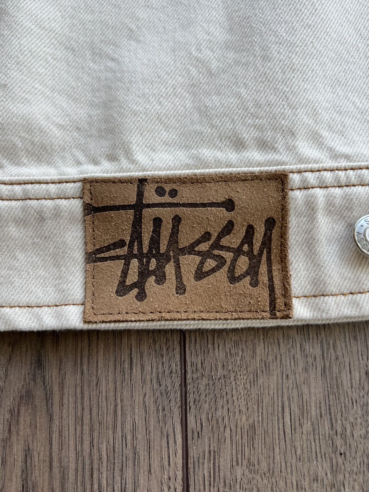 Stussy Stussy Denim Work Jacket Natural Large Size US L / EU 52-54 / 3 - 10 Thumbnail