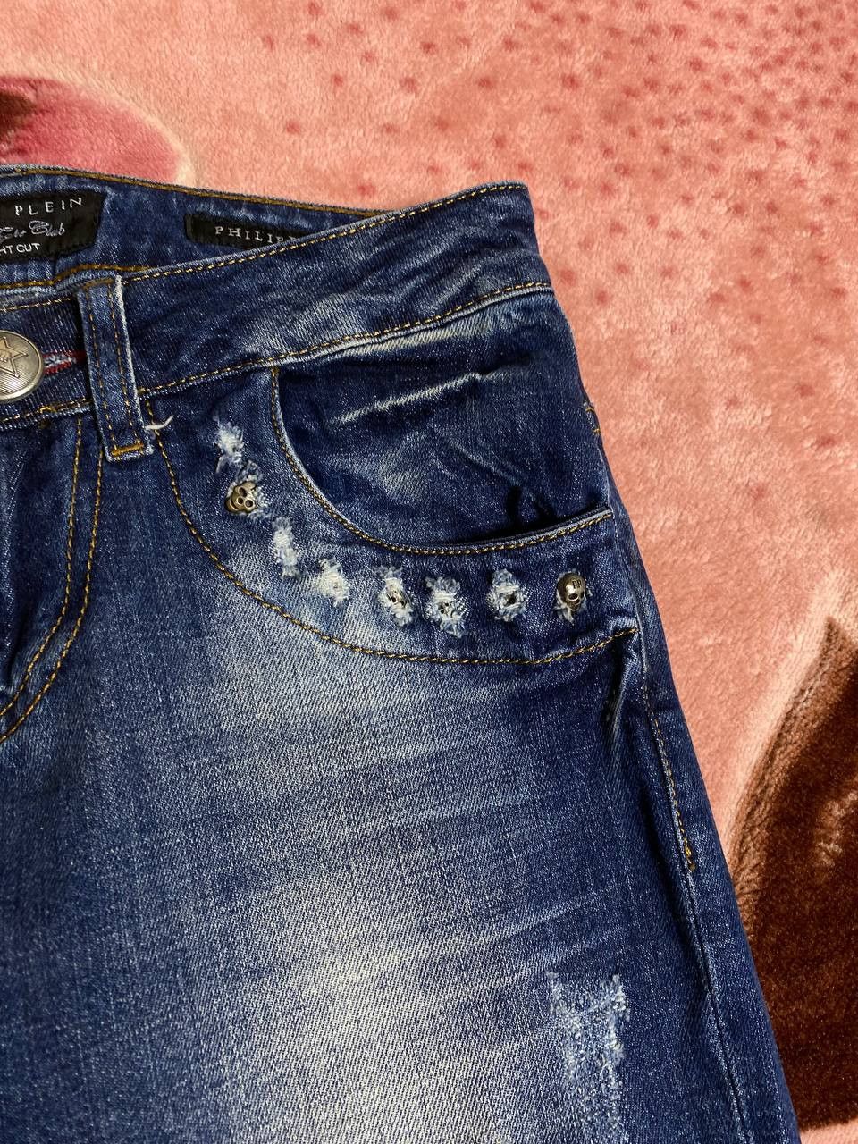 Japanese Brand × Philipp Plein Jeans Dirty Pants faded crash denim thrashed y2k distressed Size US 26 / EU 42 - 12 Thumbnail