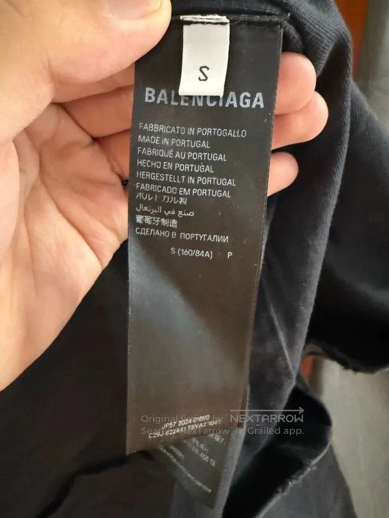 Balenciaga Balenciaga 25 New Embossed Logo Tee. Size US S / EU 44-46 / 1 - 4 Thumbnail