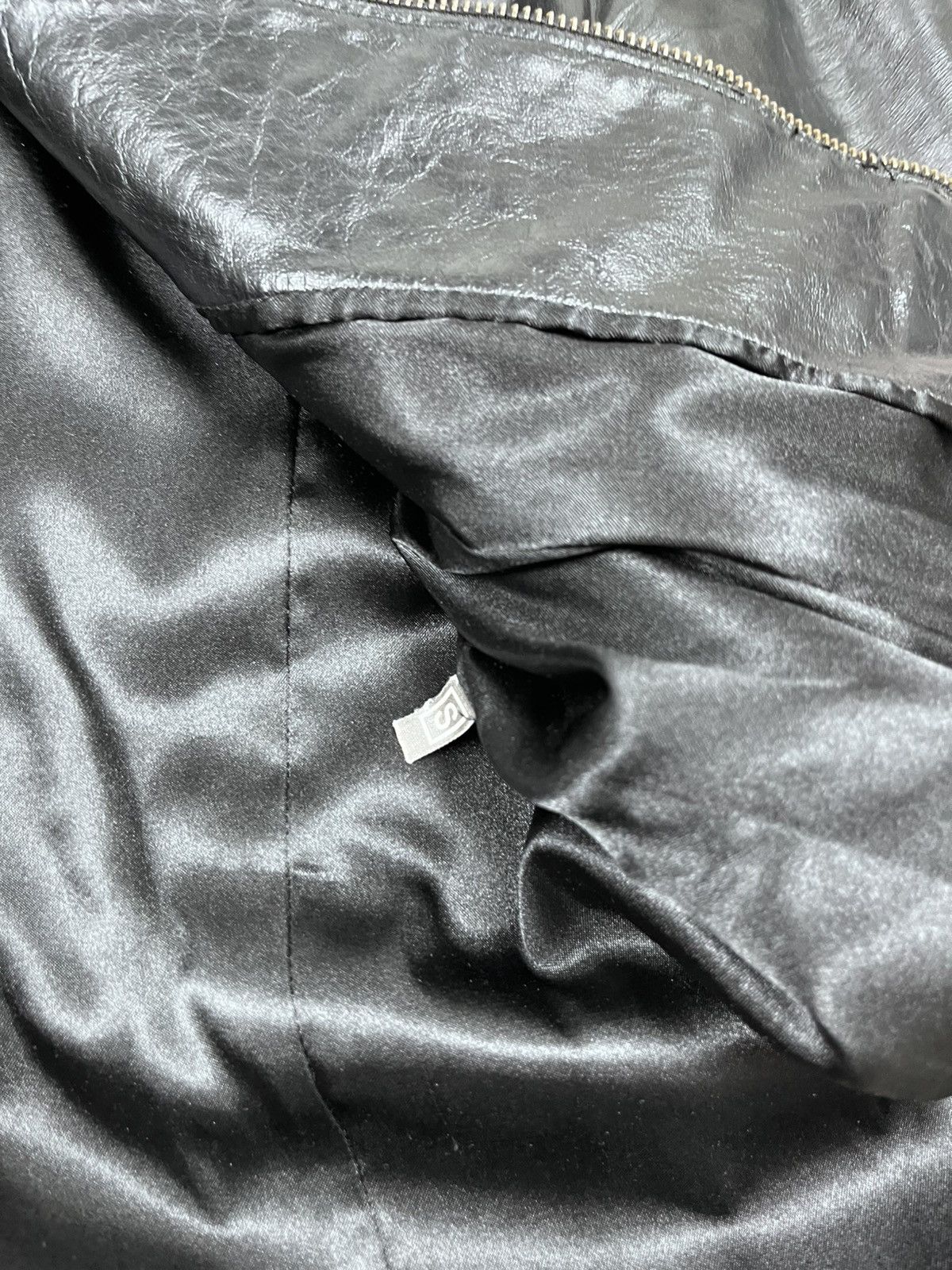 Japanese Brand Vintage Real Leather Patch Gothic Avantgarde Jacket Size S / US 4 / IT 40 - 11 Thumbnail