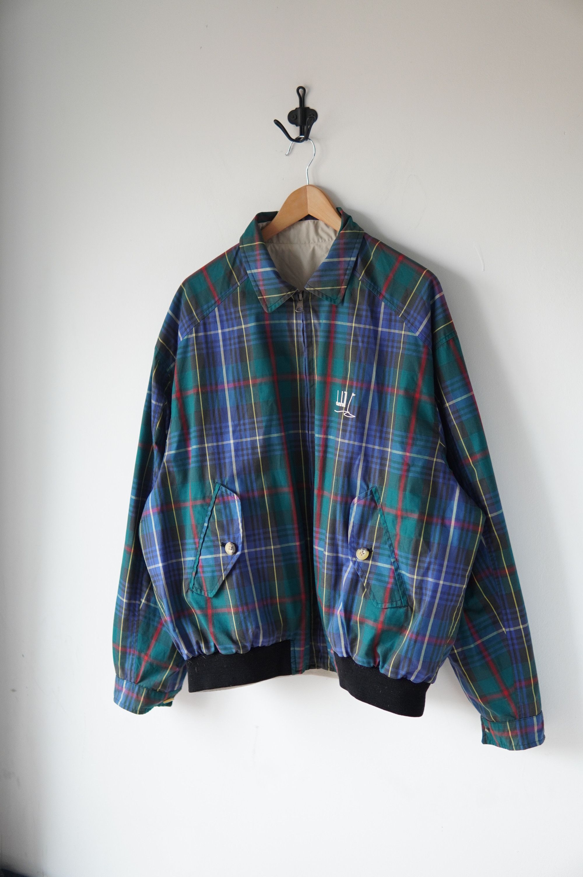 Alfred Dunhill Vintage Dunhill Reversible Chekered Jacket Size US L / EU 52-54 / 3 - 11 Thumbnail