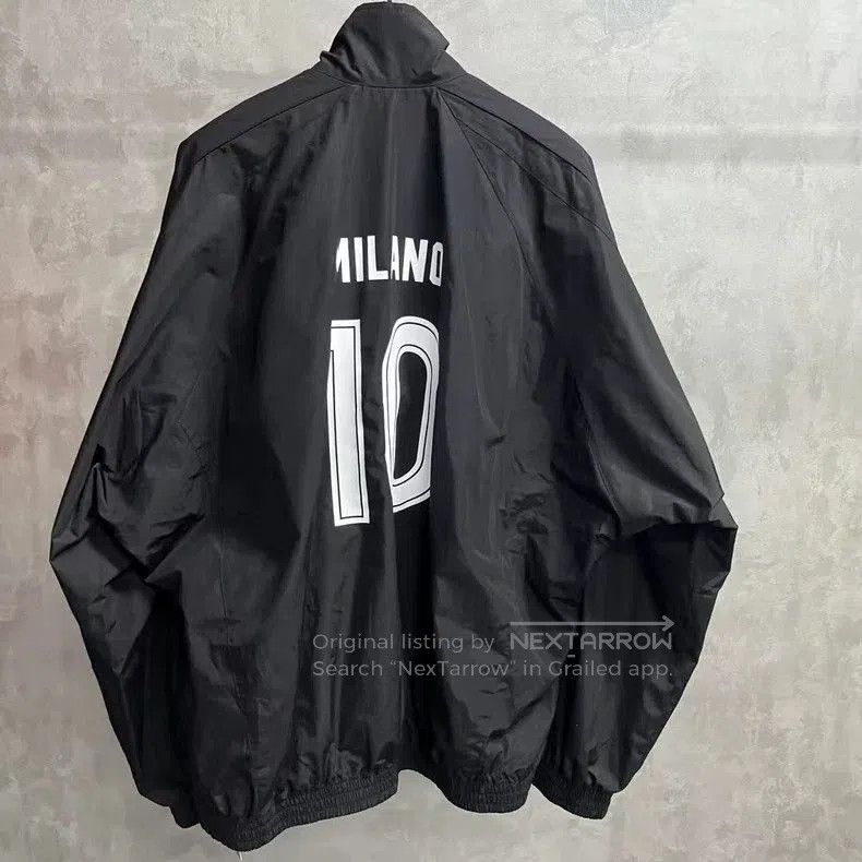 Balenciaga Balenciaga Black Letter Print Zip Jacket. Size US XXS / EU 40 - 4 Thumbnail