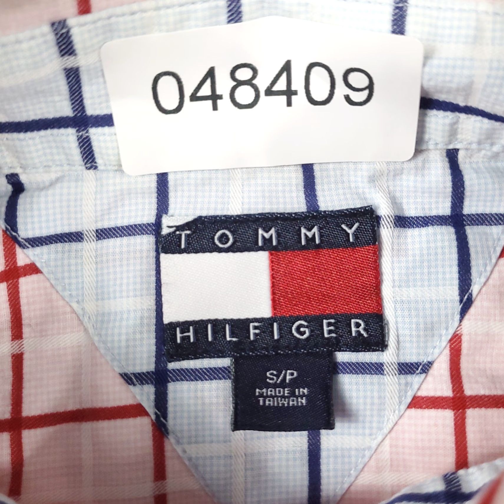 Tommy Hilfiger Tommy Hilfiger Shirt Mens Small Red Check Button-Up Short Sleeve Cotton Size US S / EU 44-46 / 1 - 8 Thumbnail