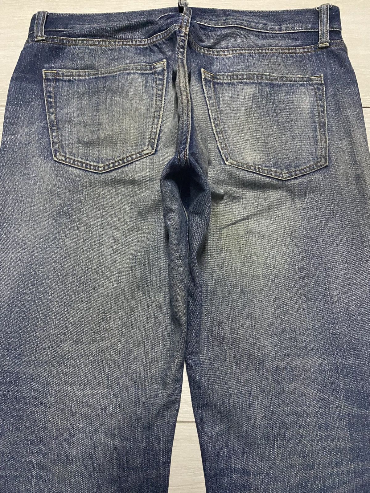 Undercover × Uniqlo Vintage Uniqlo Selvedge Grunge Faded Wash Distressed Jeans Size US 34 / EU 50 - 4 Thumbnail