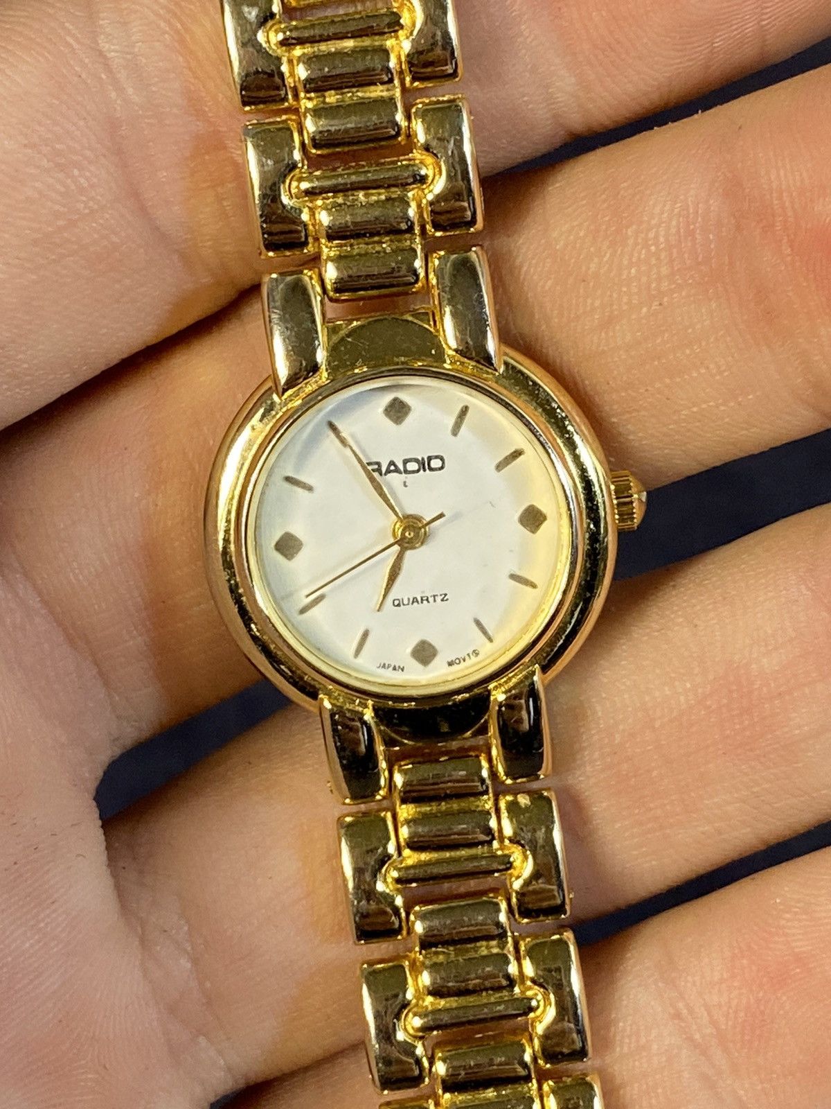 Japanese Brand × Vintage Classic RADIO Watch with Gold Bracelet Japan Mov’t Size ONE SIZE - 9 Thumbnail