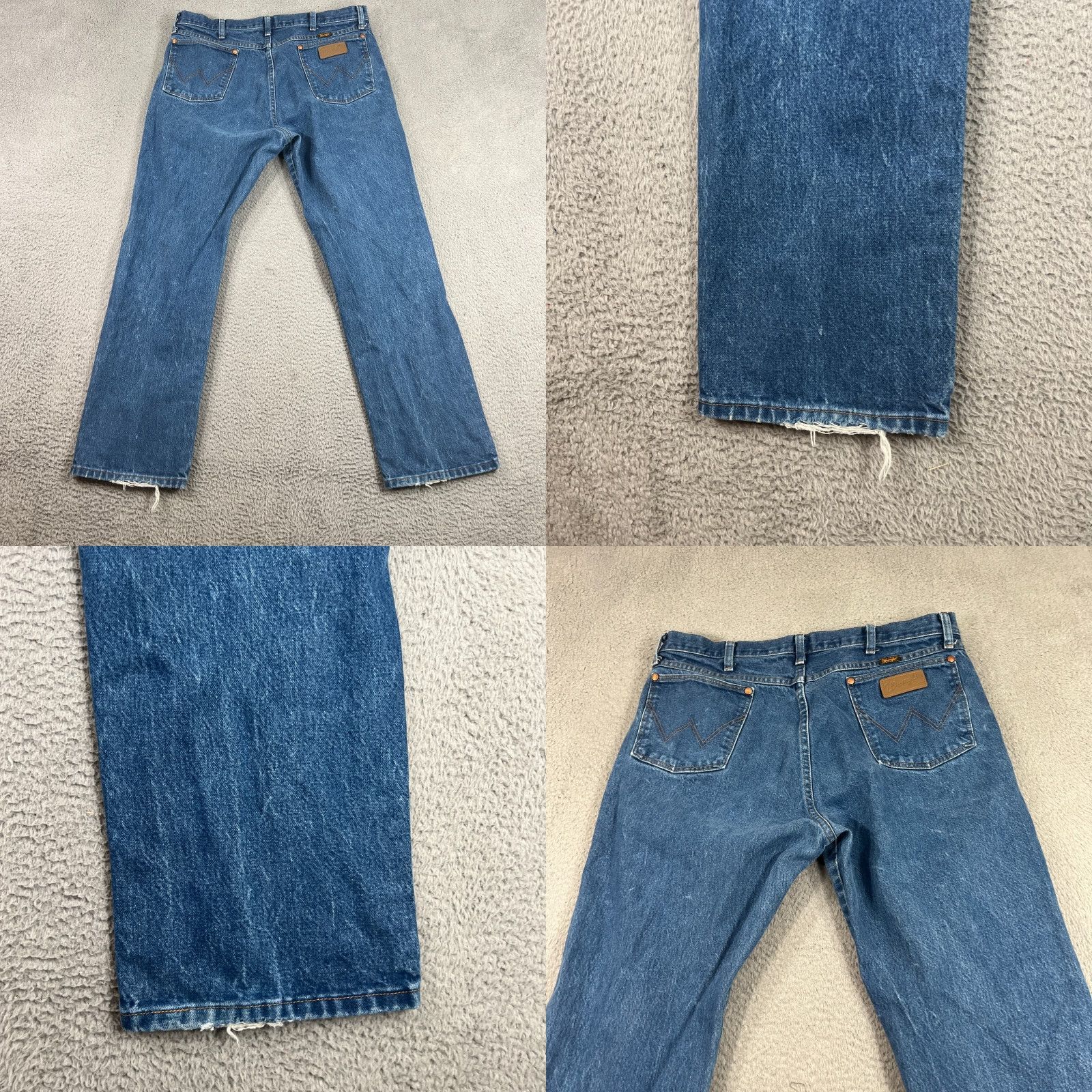 Wrangler Wrangler 13MWZ Jeans Men's 38x32 Medium Wash Blue Denim Cowboy Cut Straight Fit Size US 38 / EU 54 - 8 Thumbnail