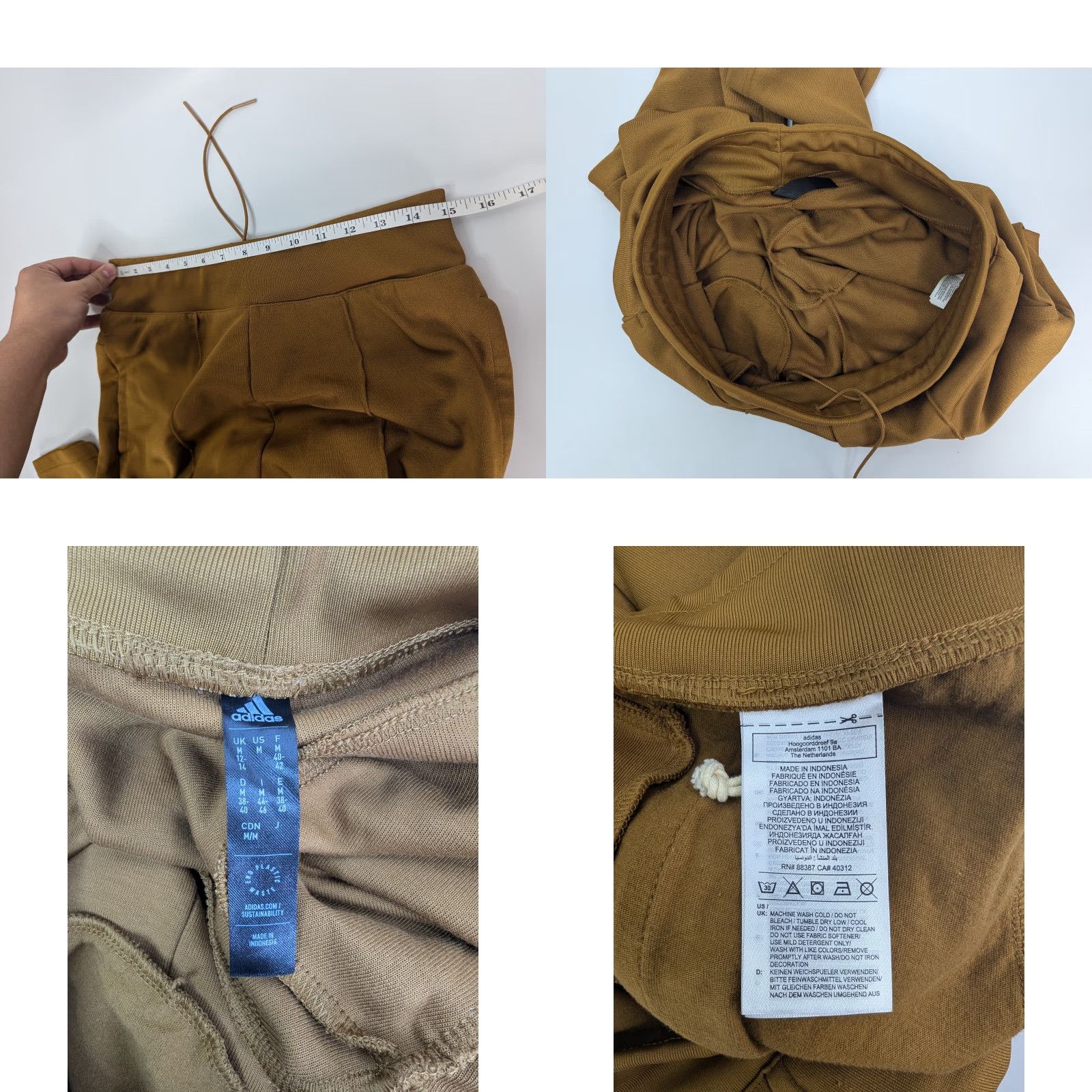 Adidas Adidas Women's Jogger Pants Flare 7/8 Style Size M Activewear Gold Size 32" / US 10 / IT 46 - 8 Thumbnail