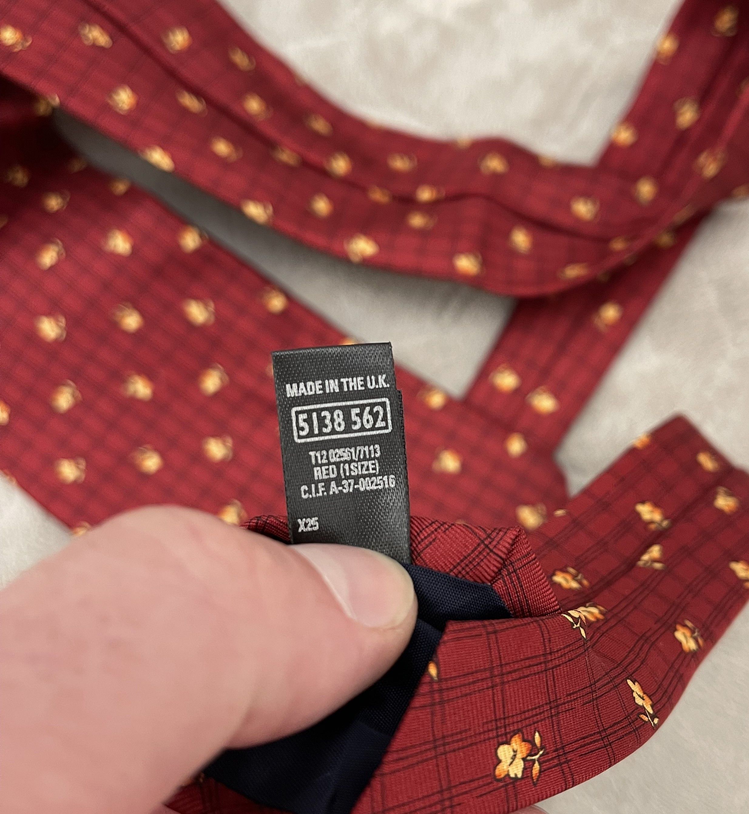 Marks & Spencer MARKS SPENCER Vintage Tie Size ONE SIZE - 5 Thumbnail