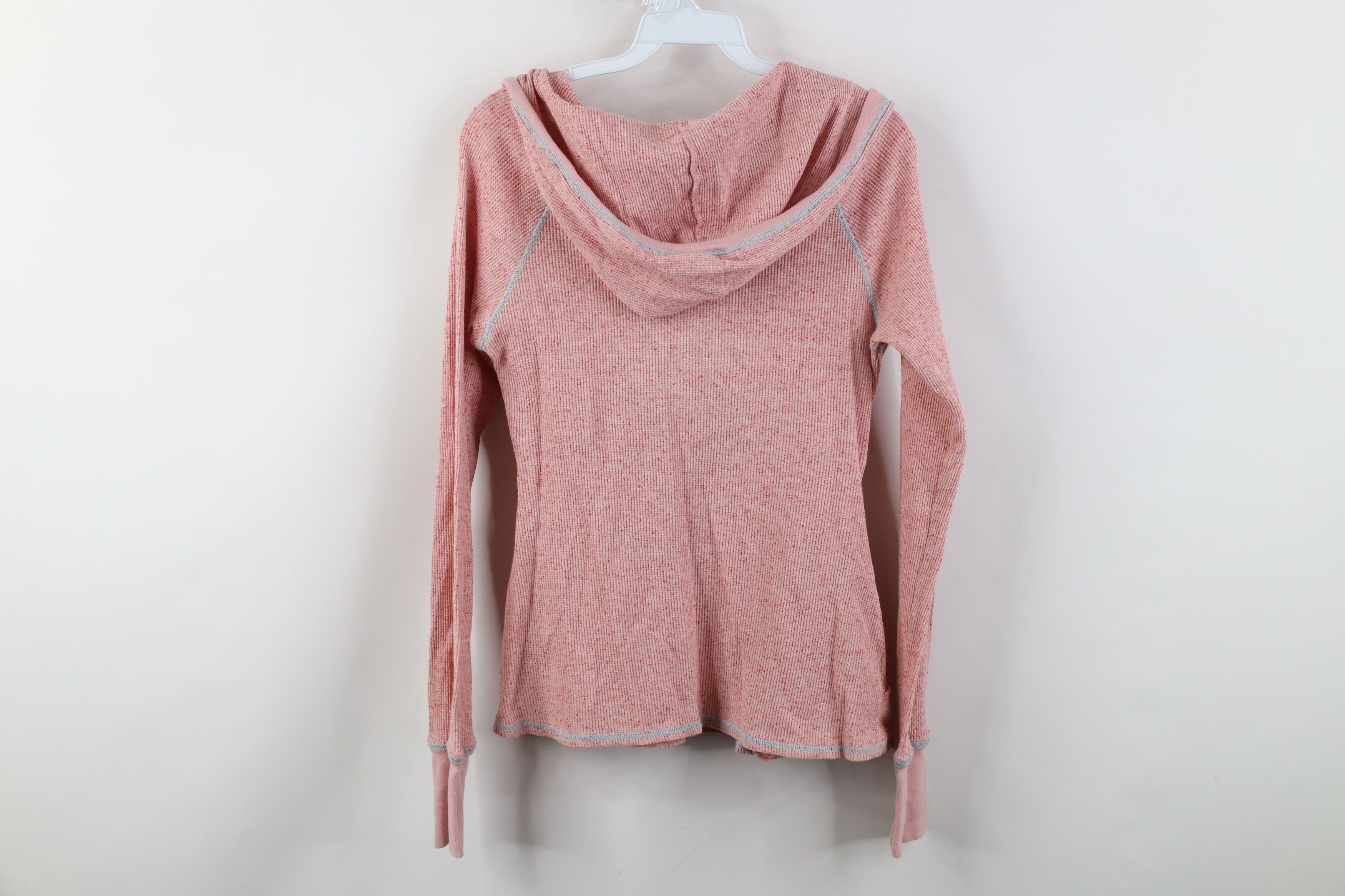 Free People Free People Babydoll Bella Thermal Waffle Knit Hoodie Size M / US 6-8 / IT 42-44 - 10 Thumbnail