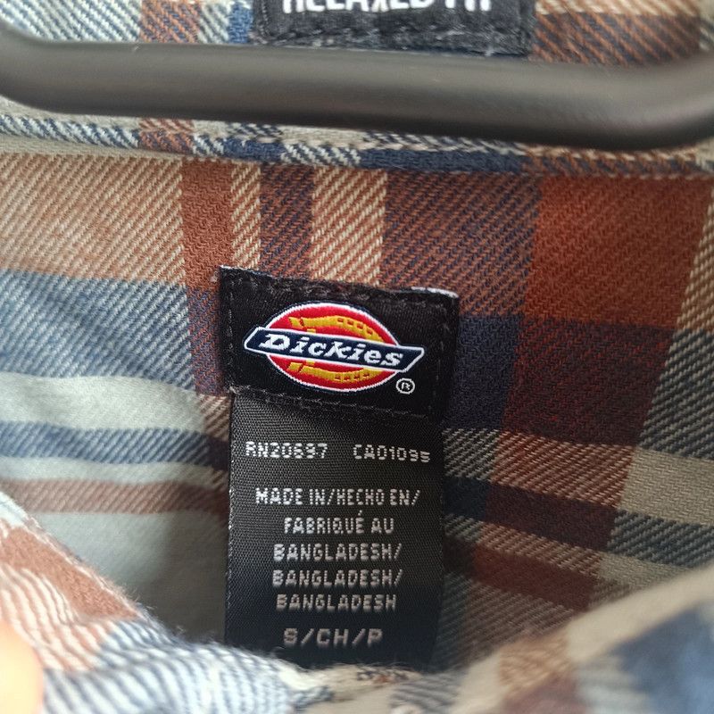 Dickies Dickies Flannel Plaid Shirt Mens Small S Pockets Long Sleeve Size US S / EU 44-46 / 1 - 6 Thumbnail