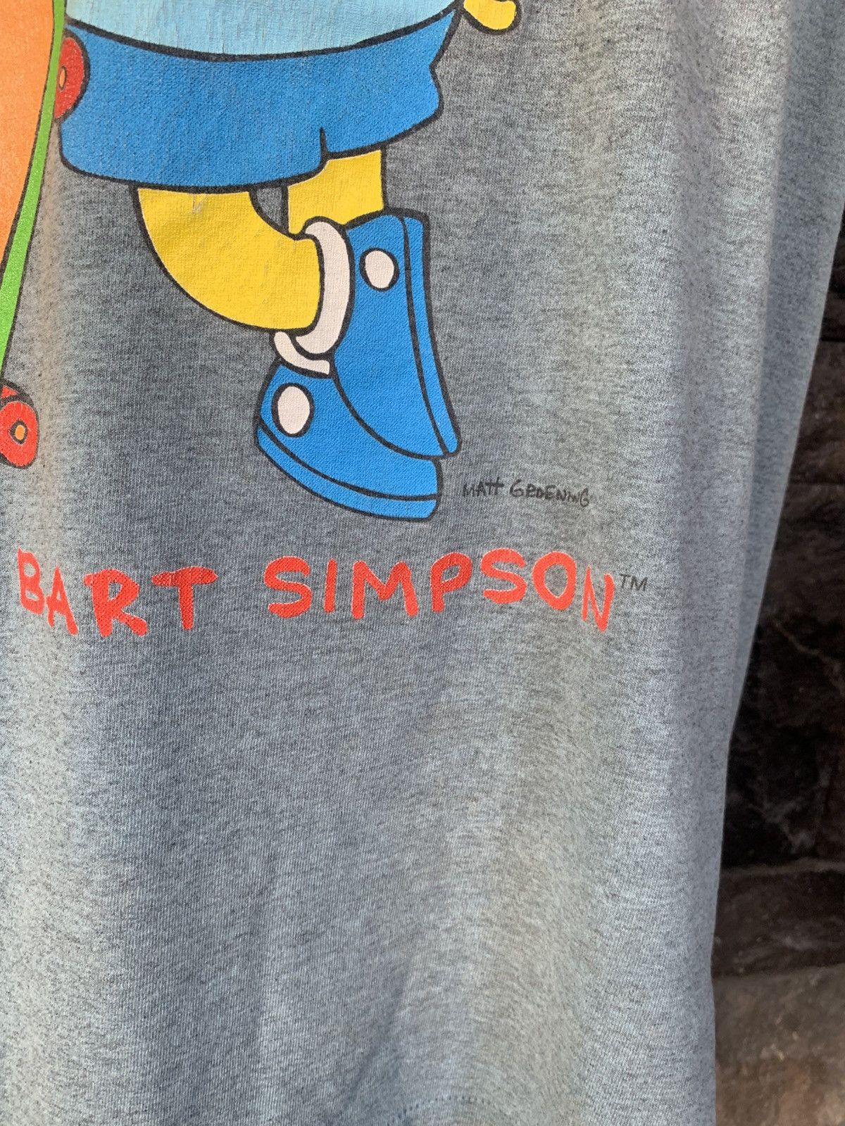 Vintage Vintage 90s Matt Groening Bart Simpson Cartoon T shirt Size US XL / EU 56 / 4 - 5 Thumbnail