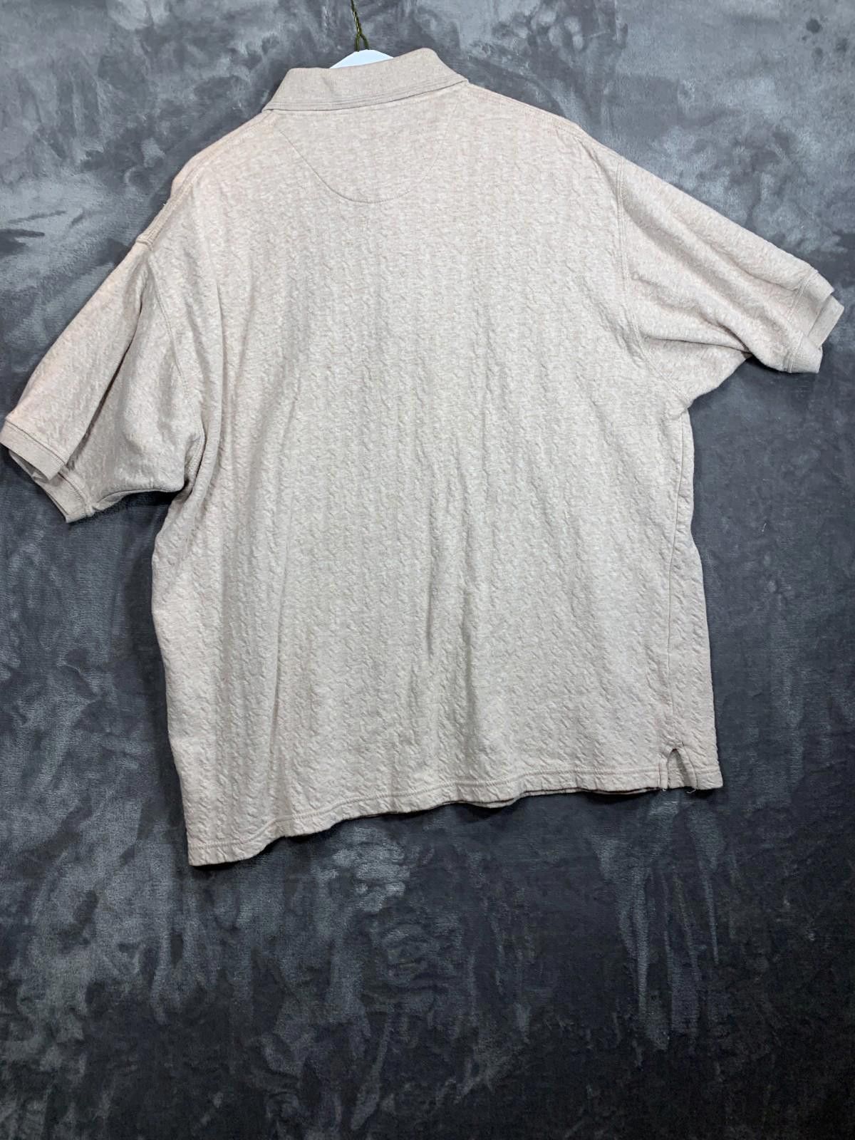 Bill Blass Bill Blass Mens Button SS Polo Textured Shirt XL (109) Size US XL / EU 56 / 4 - 6 Thumbnail