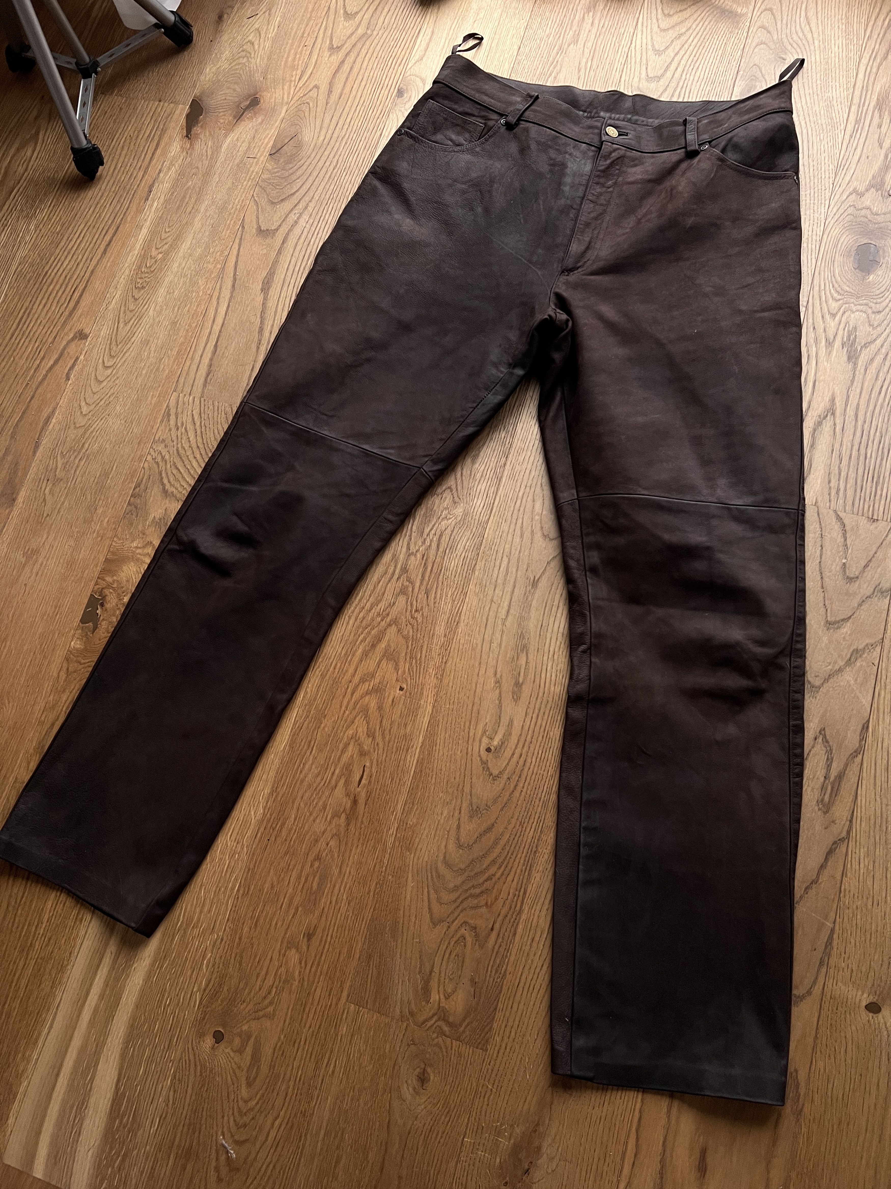 Hysteric Glamour Cowboy core vintage soft leather pants opium japanese style Size US 34 / EU 50 - 2 Thumbnail