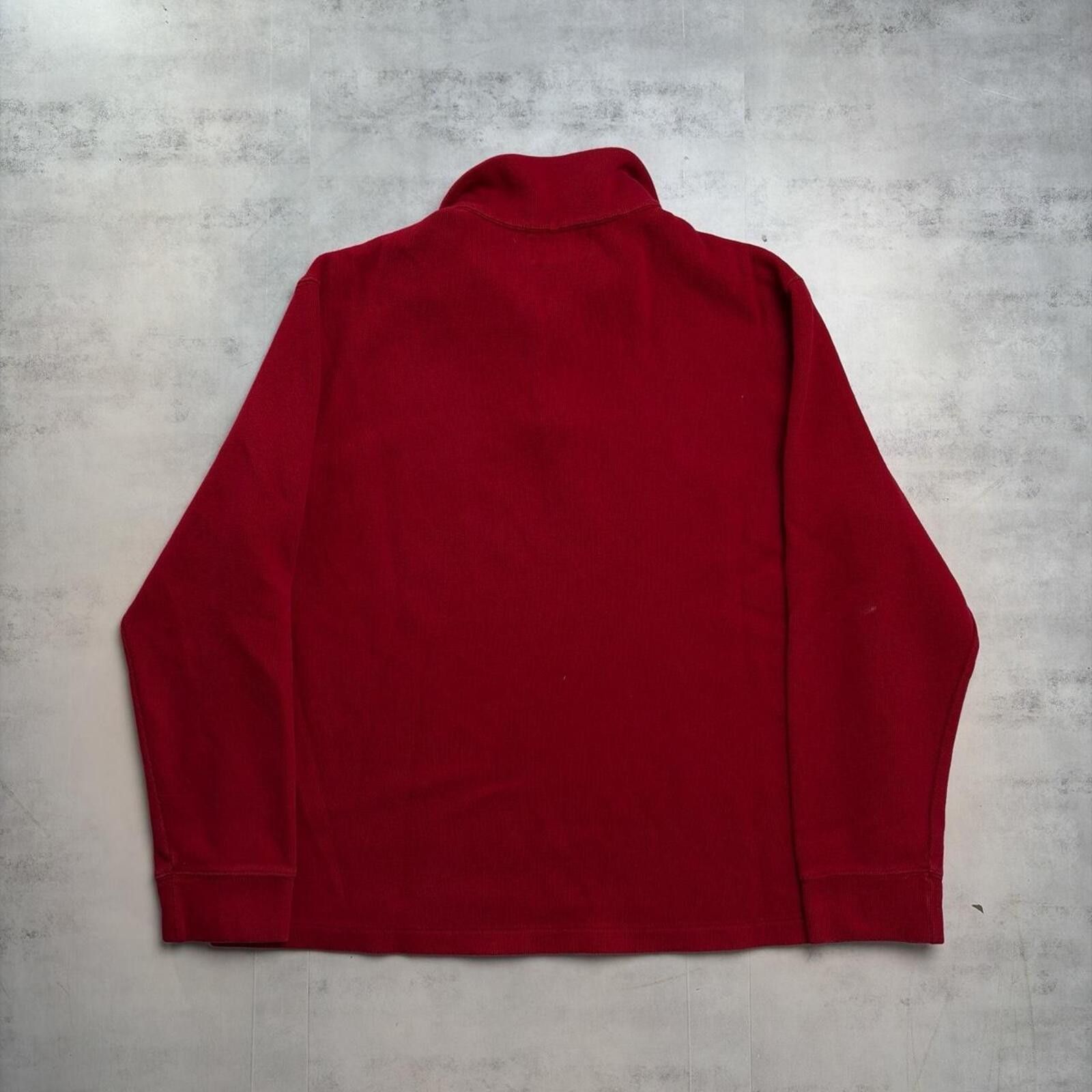 Polo Ralph Lauren Vintage 90’s Red Polo Ralph Lauren Quarter Zip Sweater Size US XL / EU 56 / 4 - 6 Thumbnail