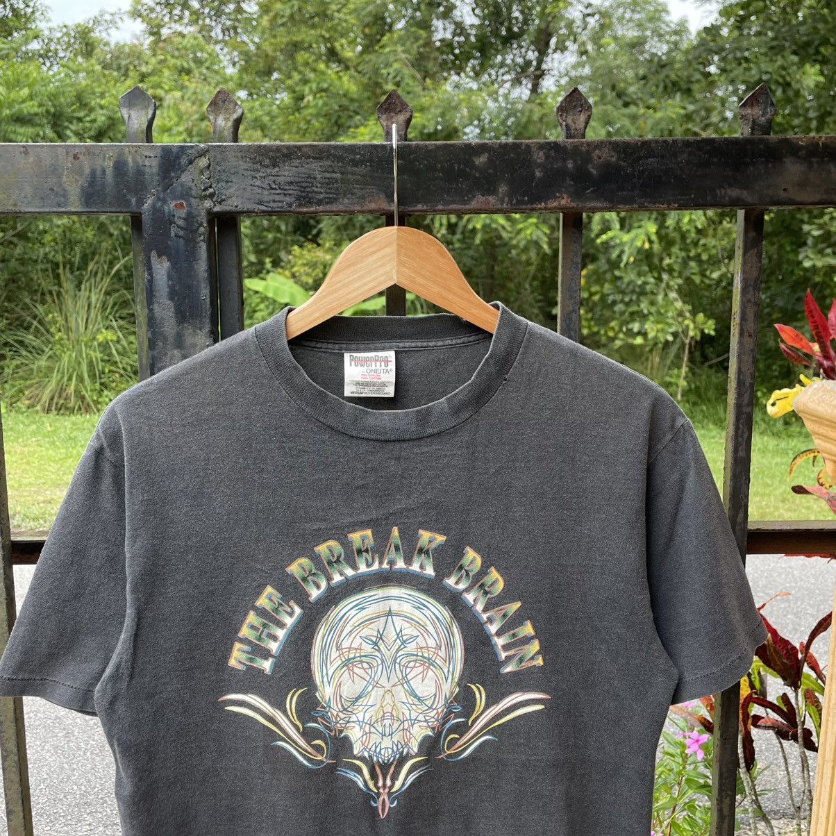 Vintage 🔥Vintage 90s The Break Brain Skull Graphic Pop Art Tee Size US M / EU 48-50 / 2 - 4 Thumbnail